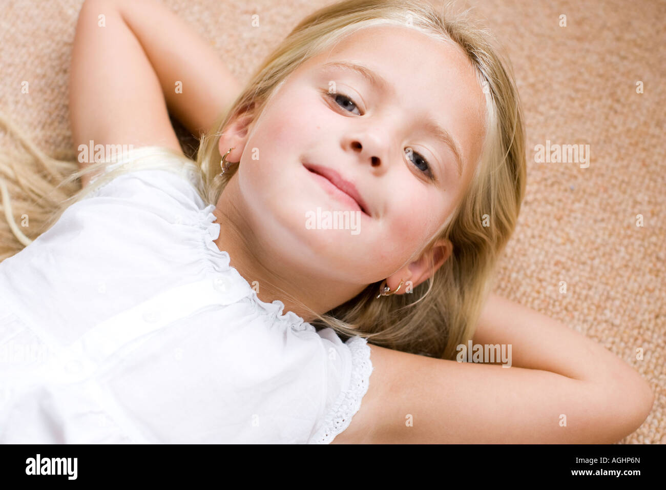 Portrait of a cute little girl Banque D'Images