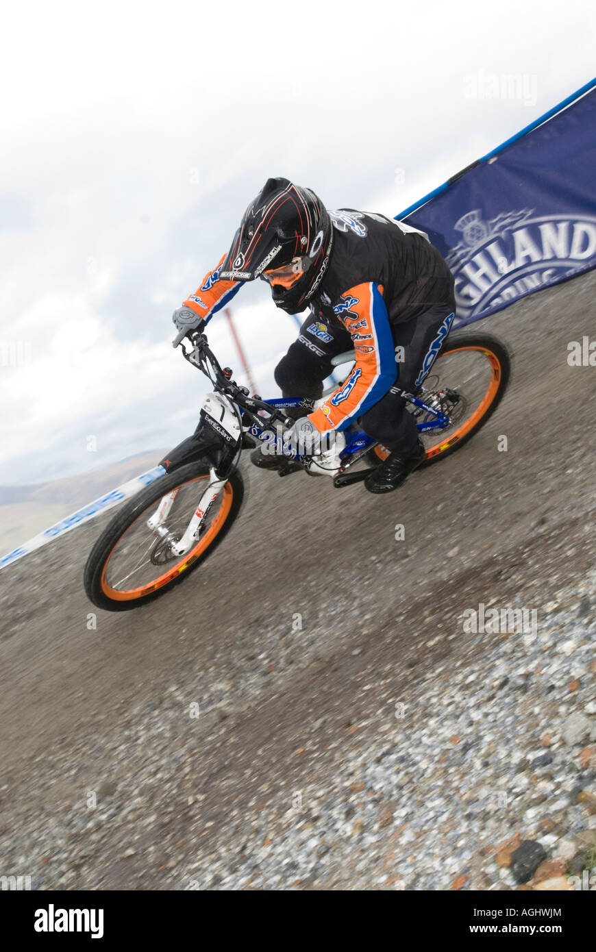 World Championship contender Tracey Moseley l année dernière Coupe du Monde de Fort William en Écosse 28 506 Banque D'Images