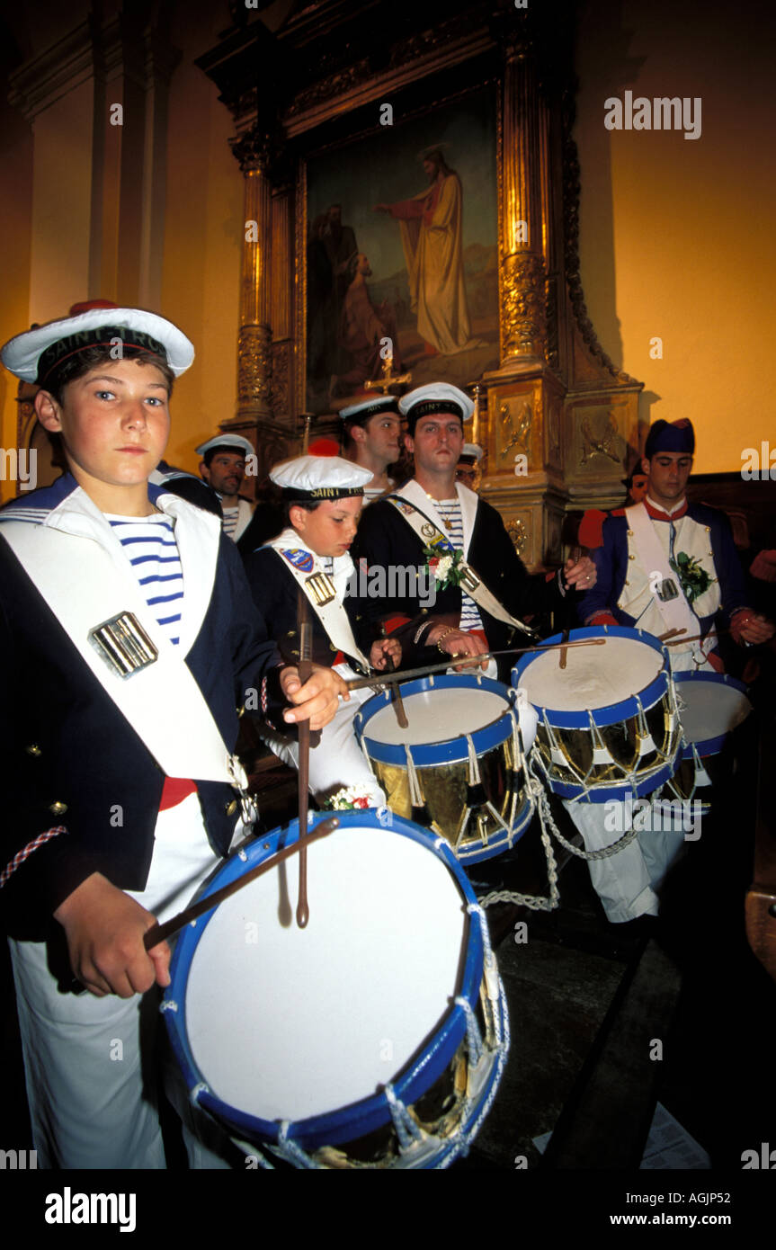 La Bravade de Saint Tropez un groupe de musique fait partie du Saint Patron de célébrations Banque D'Images