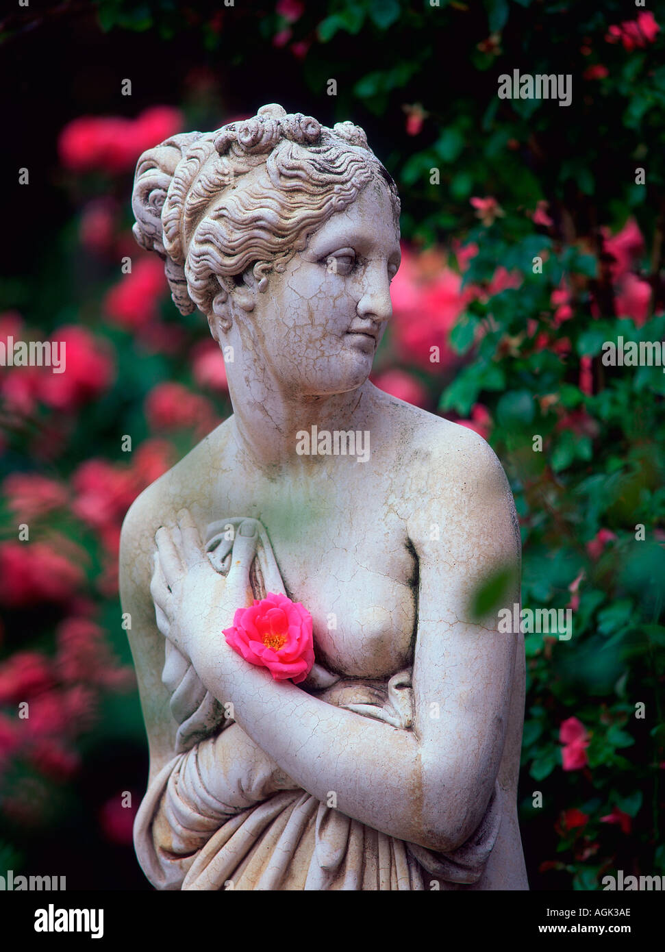 Statue d'une nymphe d'une rose Baden Baden Baden Württemberg Allemagne Banque D'Images