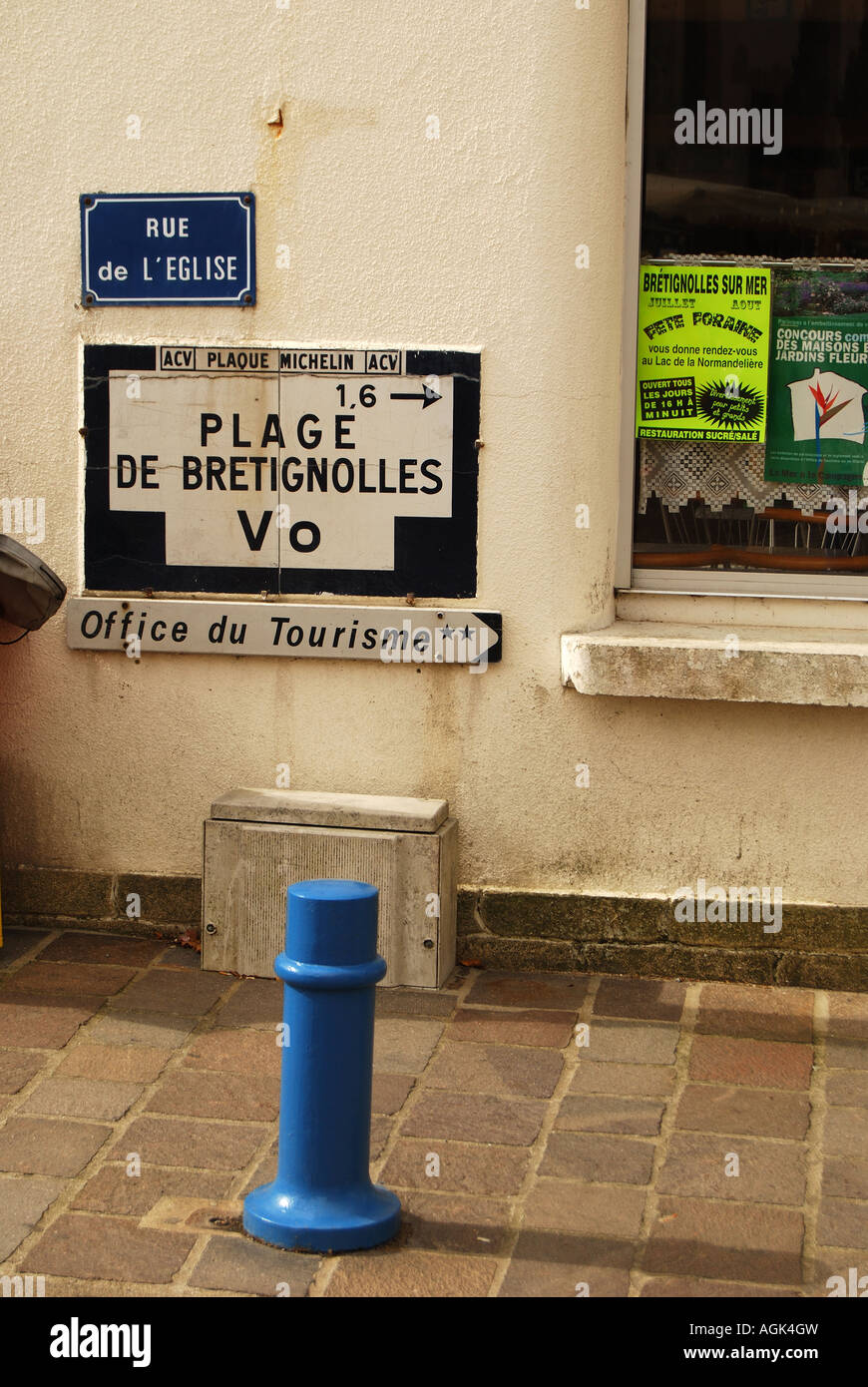 Signe michelin bretignolles sur mer vendee france nombre 2539 Banque D'Images