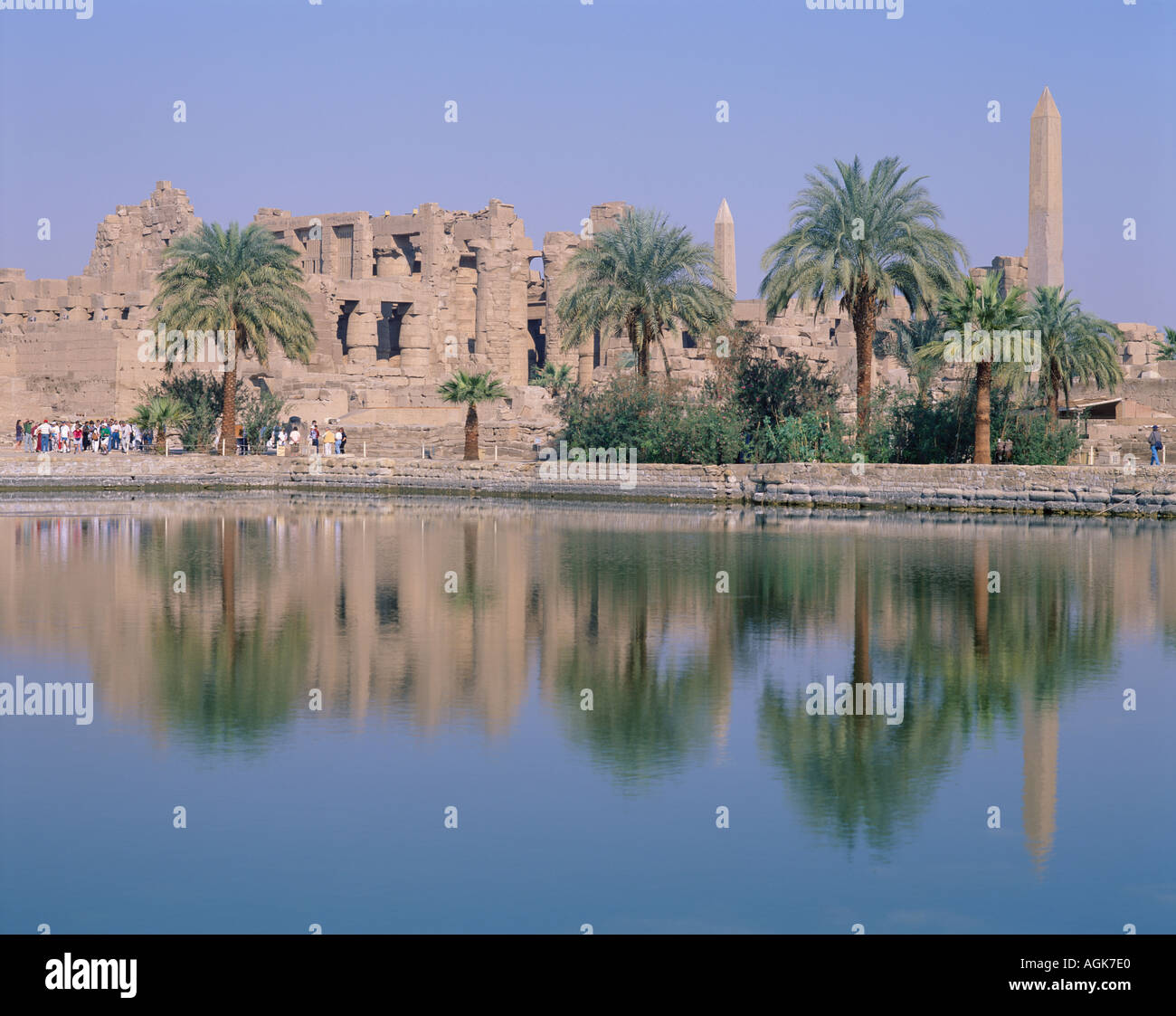 Temple de Karnak Louxor en Égypte Banque D'Images