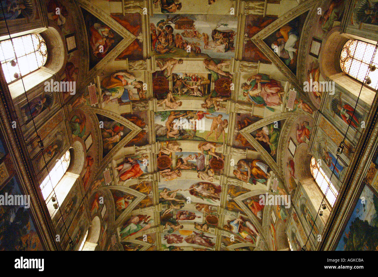 Musei Vaticani Musée du Vatican Chapelle Sixtine Rome Italie Europe Banque D'Images