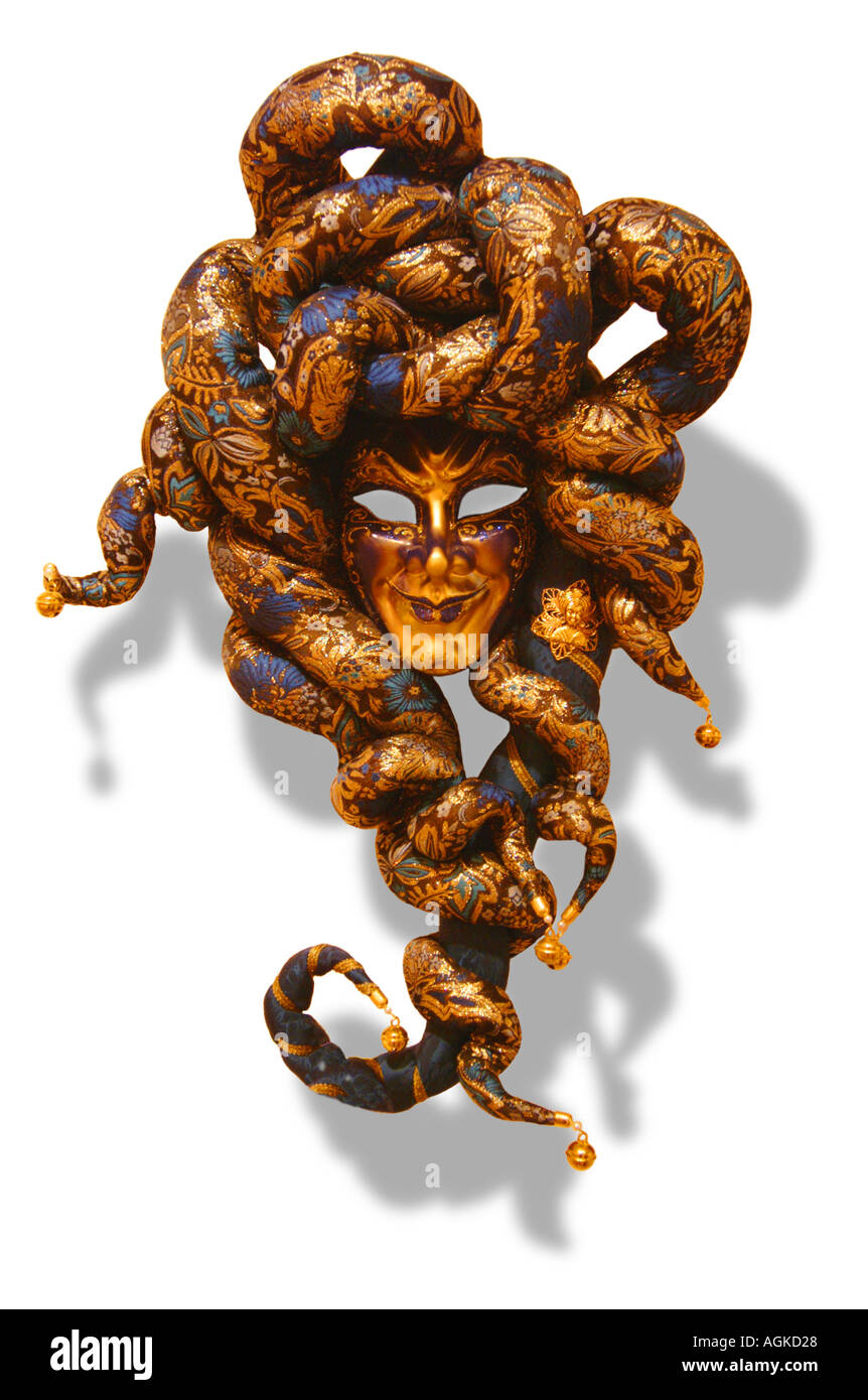 Carnaval vénitien masque de papier mâché papier mâché Banque D'Images