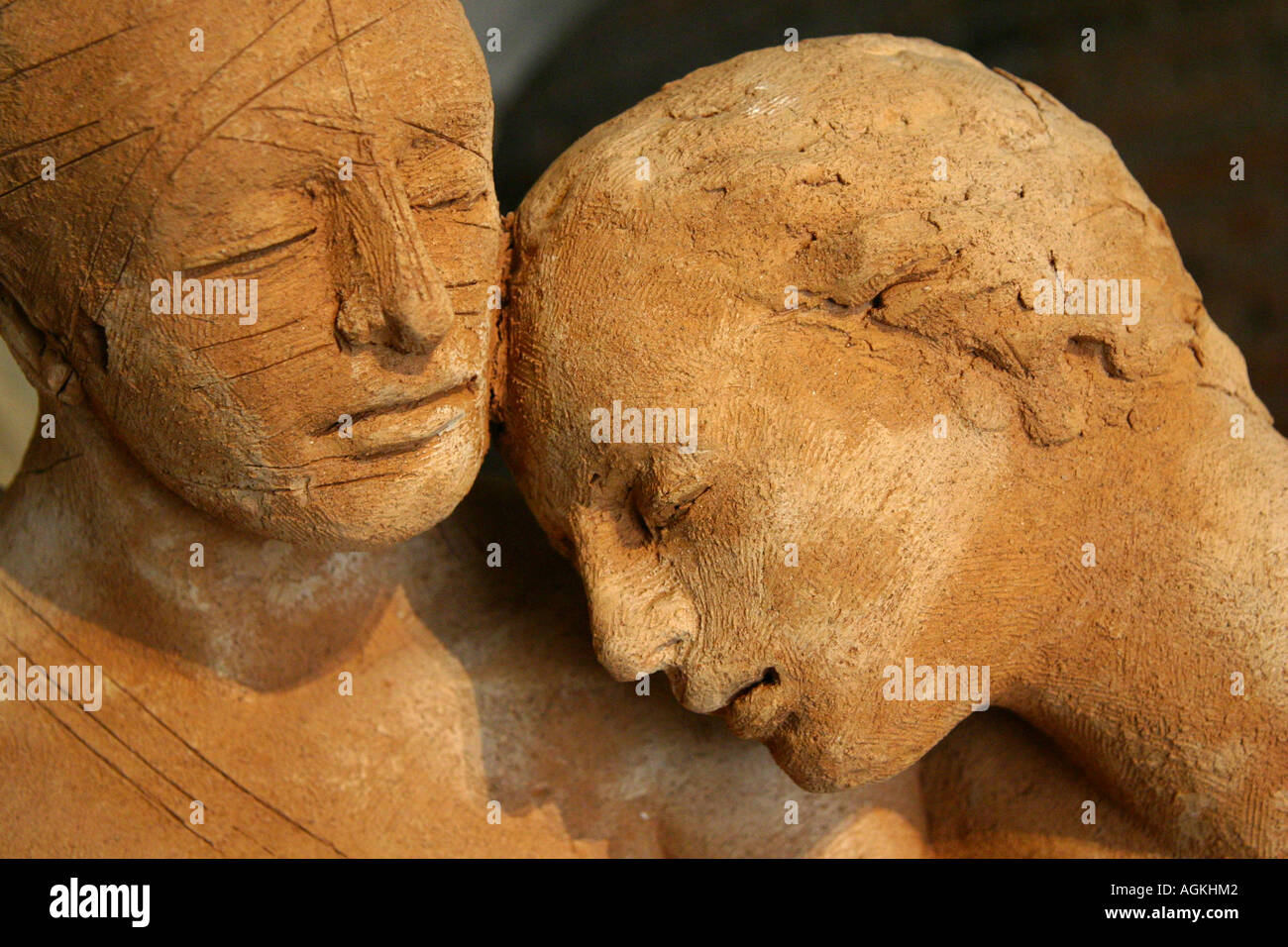 Statues exposées en Marchés de Trajan, Rome Banque D'Images
