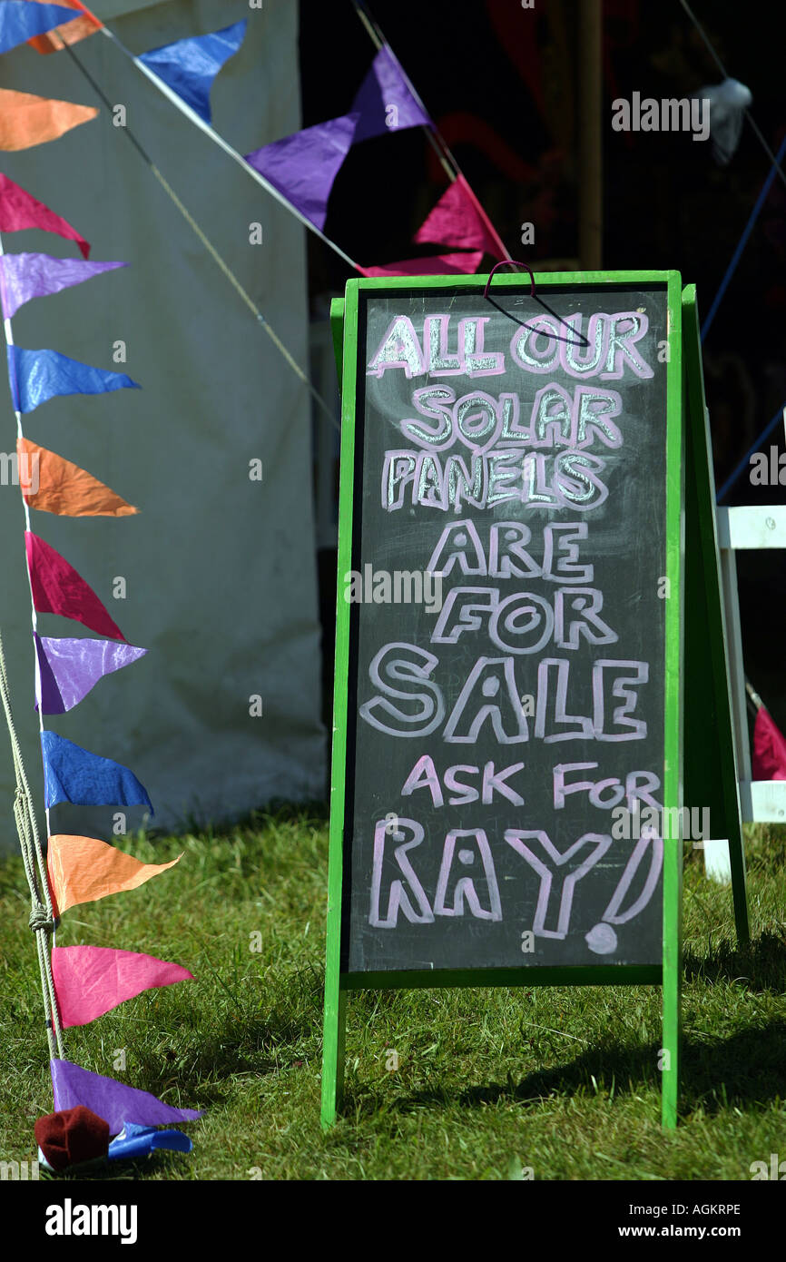 Le Big Green Gathering Festival près de Cheddar dans le Somerset UK Banque D'Images