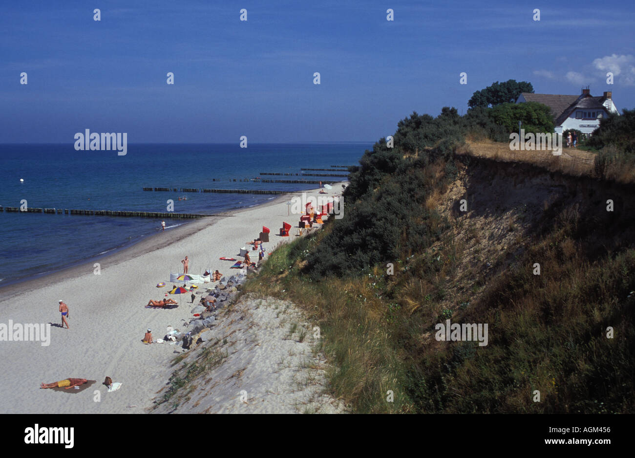 Hohes Ufer Plage à Ahrenshoop Mecklembourg Poméranie occidentale Photo