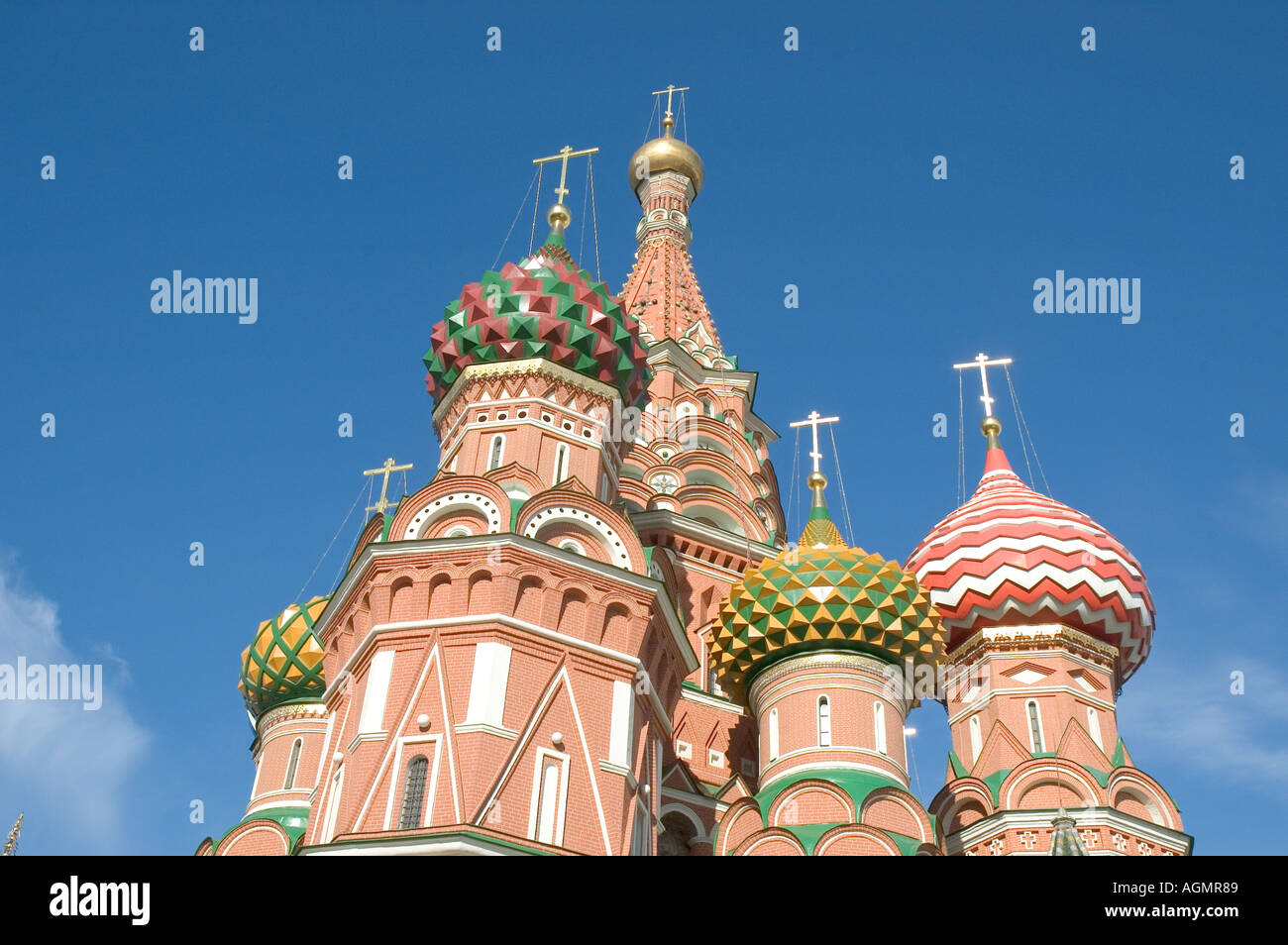 La Cathédrale Saint-Basile sur la Place Rouge Moscou Banque D'Images