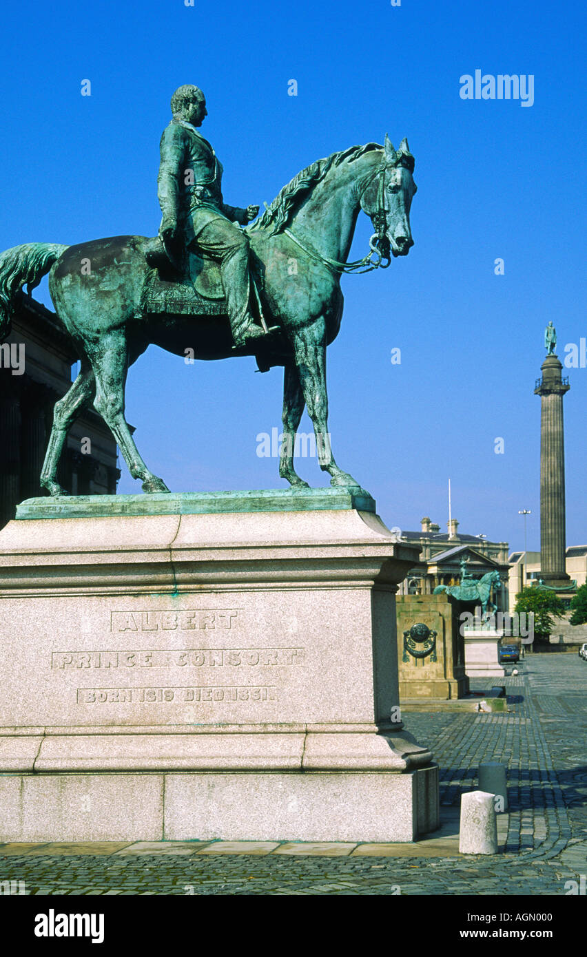 Statue de Prince Albert Liverpool Merseyside England Banque D'Images