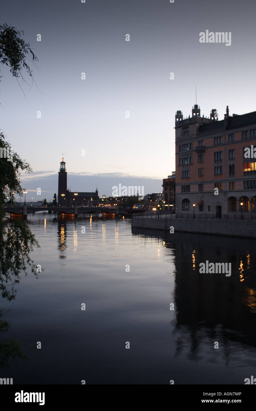 L'Hôtel de Ville de Stockholm, Suède Banque D'Images