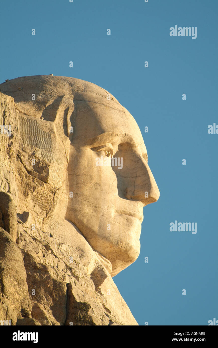 Le président George Washington à Mount Rushmore National Memorial National Park Service Banque D'Images