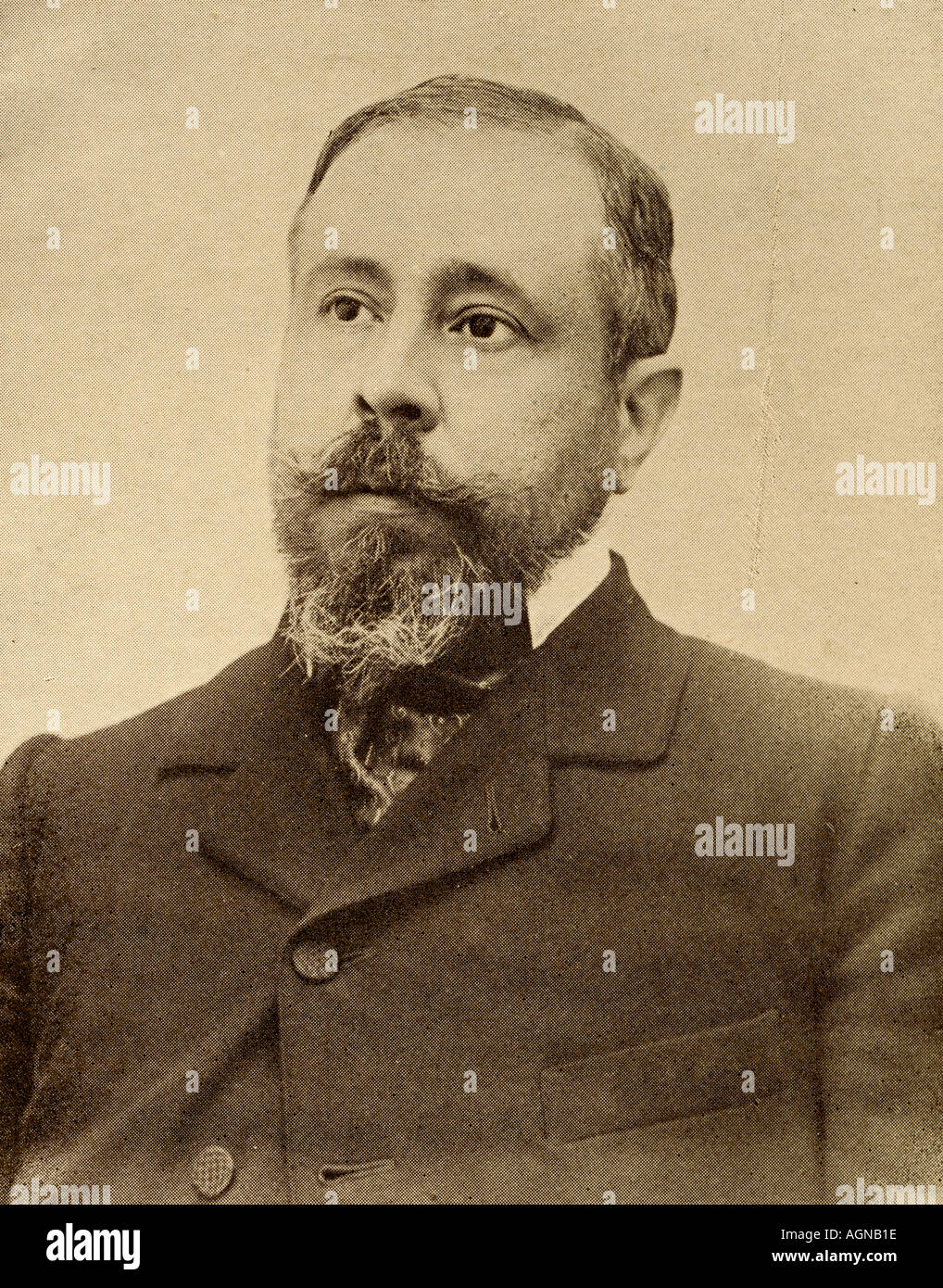 José Valentim Fialho de Almeida, aka Fialho de Almeida, 1857 - 1911. L'écrivain portugais, journaliste et traducteur. Banque D'Images