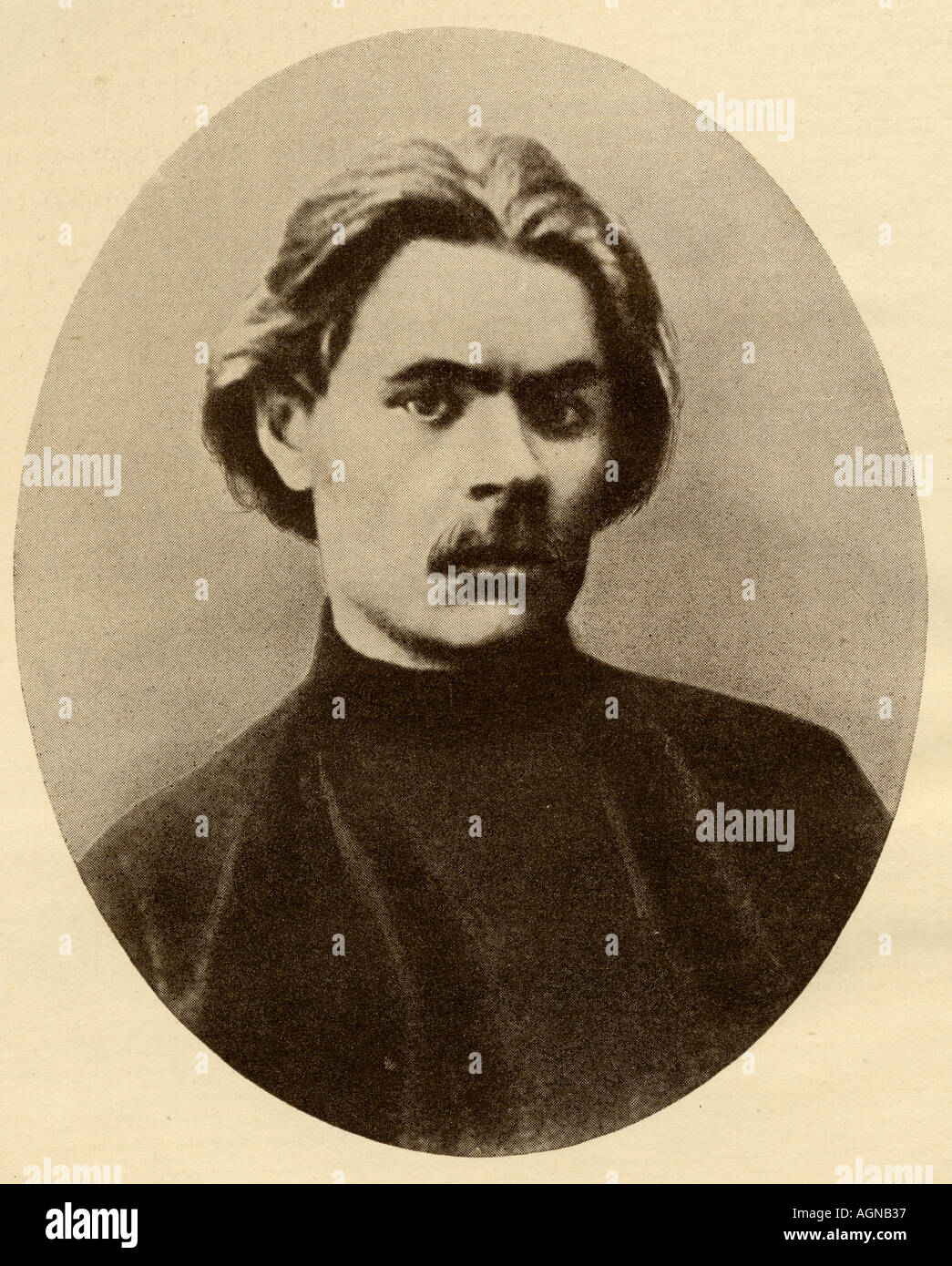 Alexeï Maximovitch Pechkov, alias Maxime Gorki, 1868 -1936. Romancier, dramaturge soviétique et activiste social. Banque D'Images