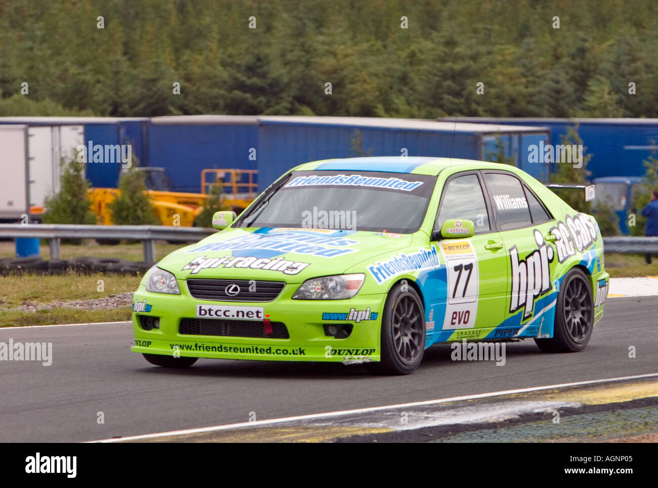 Richard WILLIAMS GBR Lexus A200 Dunlop BTCC British Touring Car Championship 2005 Fife Knockhill en Ecosse Banque D'Images