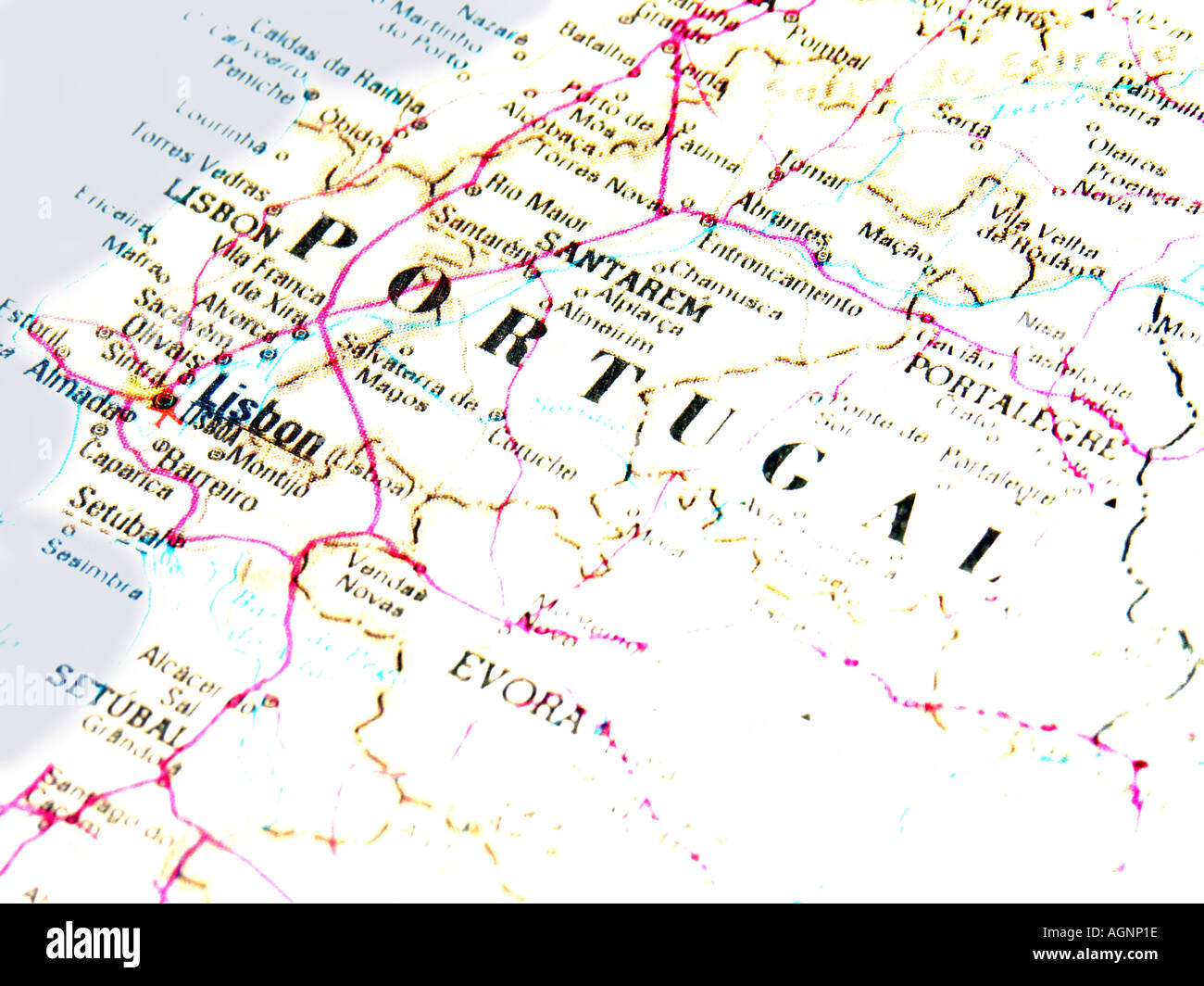 Carte du portugal Banque de photographies et d’images à haute