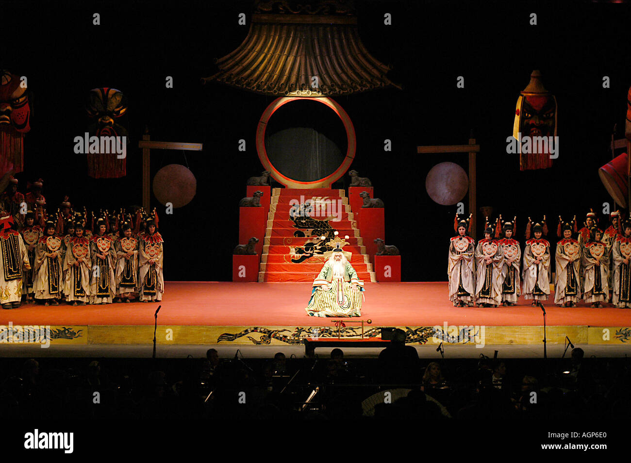 Performance de l'Opéra Turandot de Puccini Festival Beiteddine Liban Banque D'Images