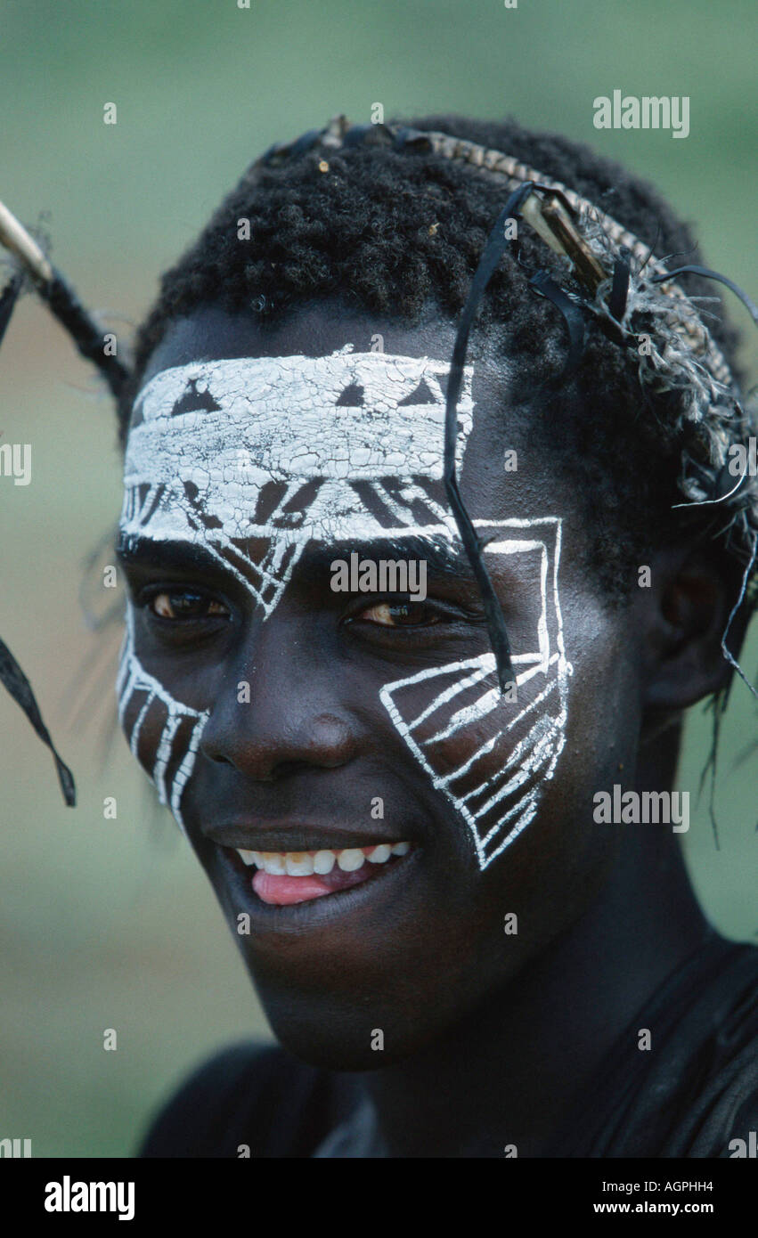 Les jeunes tribesman Masai Banque D'Images