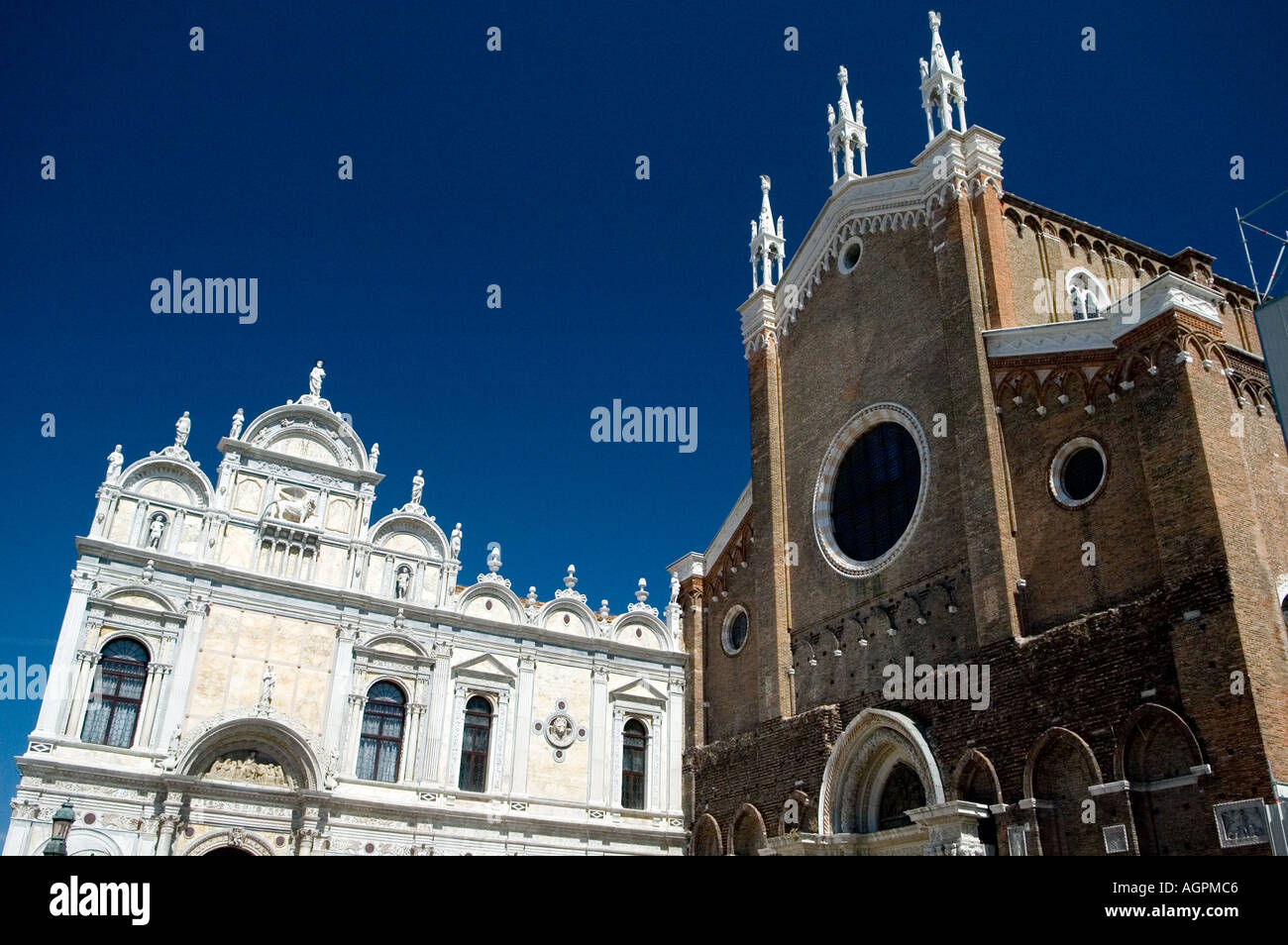 Venise l'église Zanipolo et de l'ospedale Banque D'Images