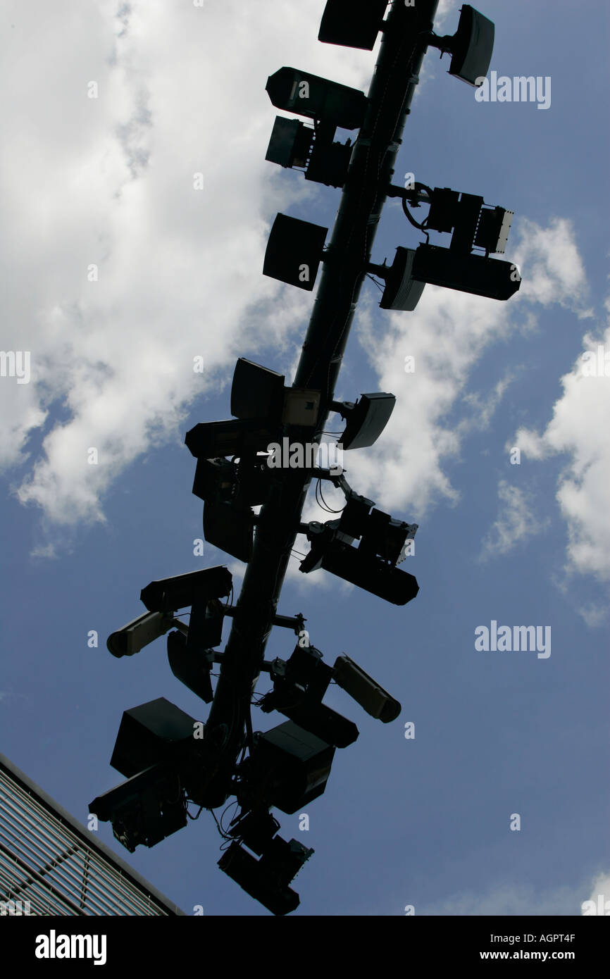 Caméras de télévision en Grande-Bretagne Angleterre Londres UK Banque D'Images