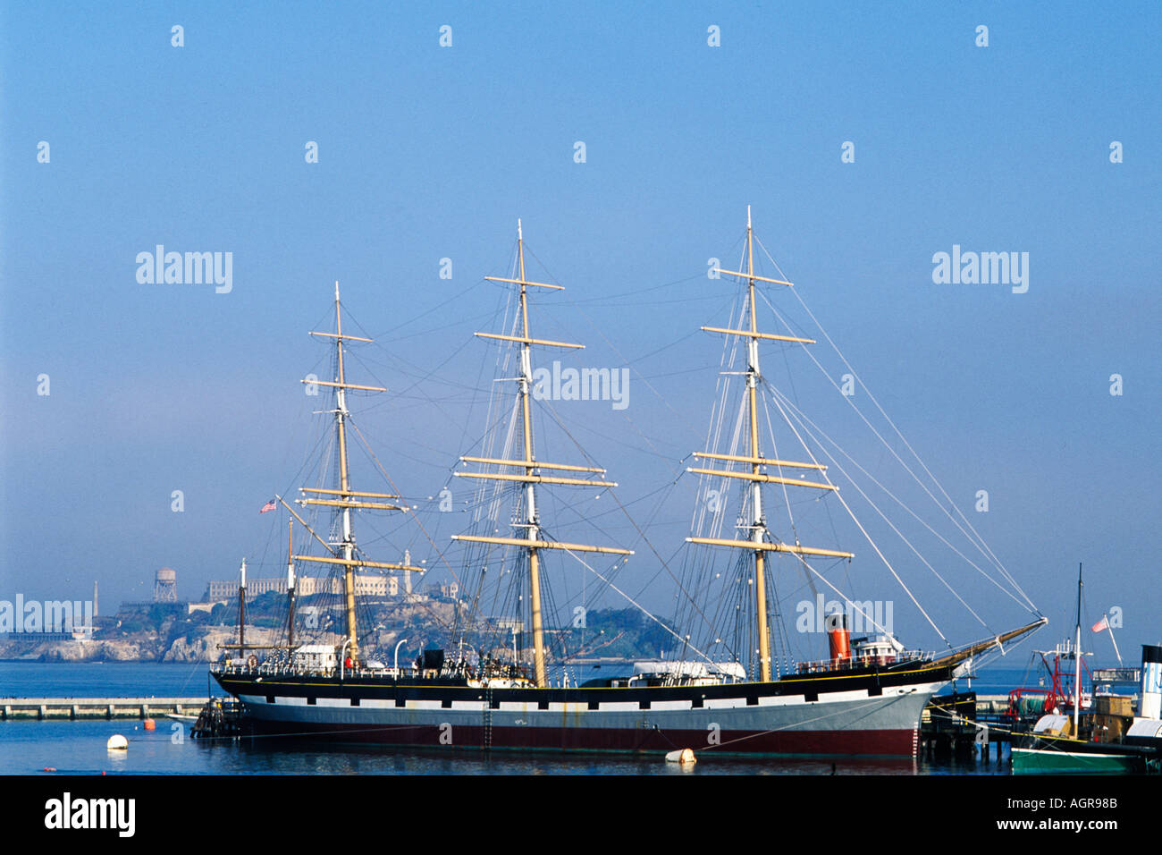 La Californie, San Francisco, San Francisco Maritime National Historical Park, Balclutha clipper Banque D'Images