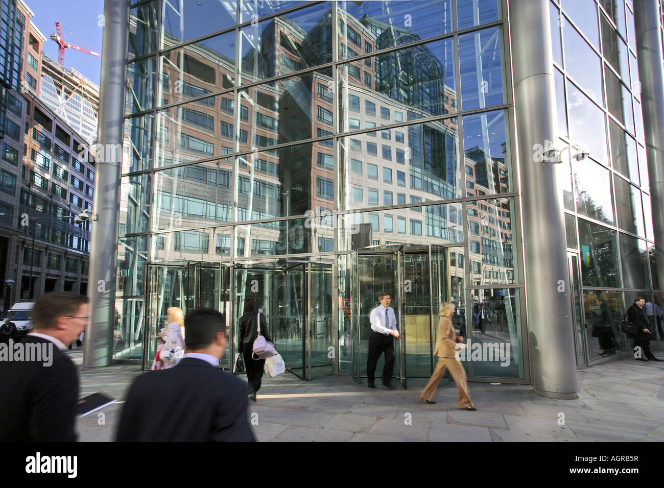 L'entrée de RBS ex ABN Amro Bank à Londres Banque D'Images