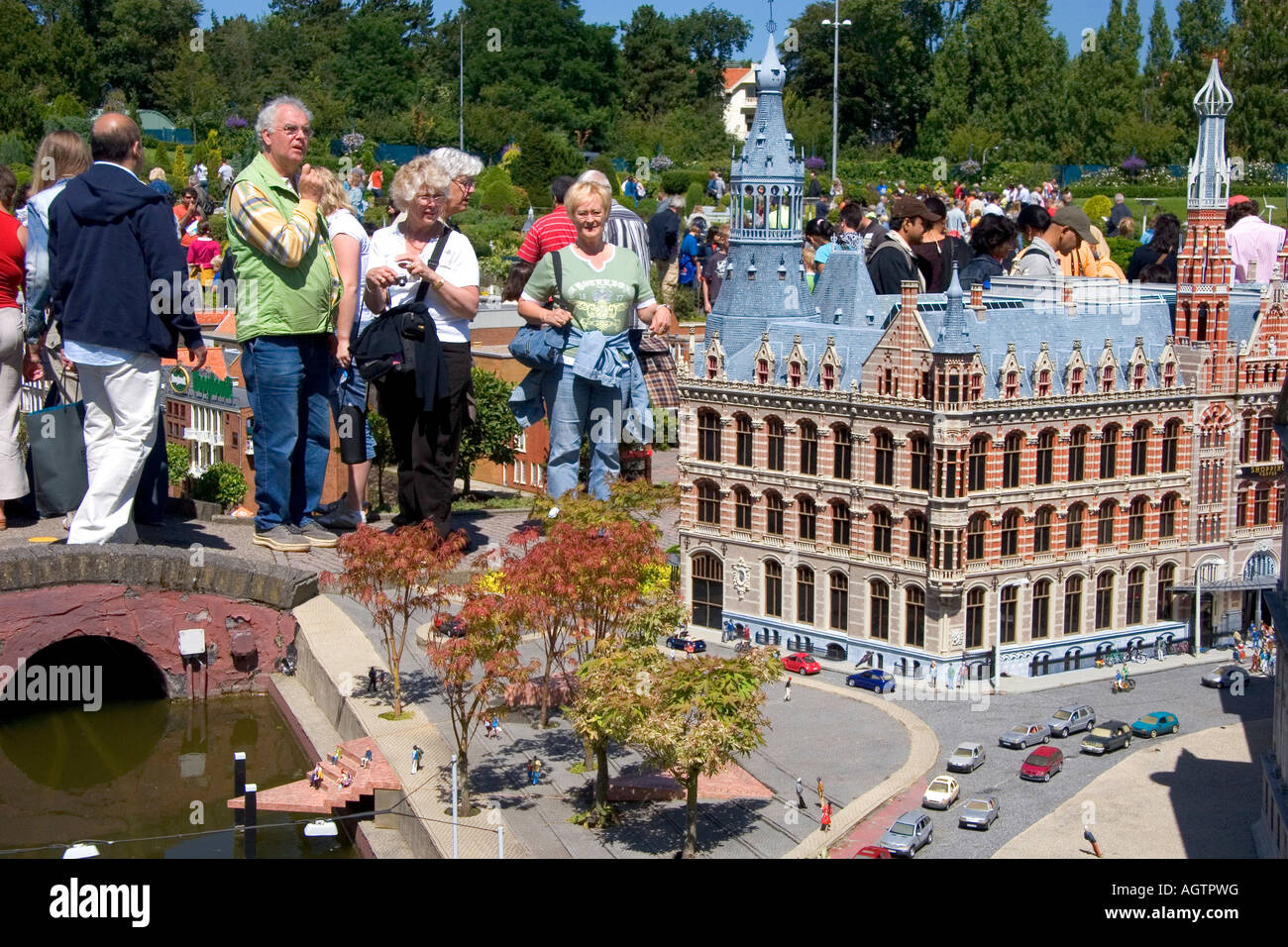 La ville miniature Madurodam à La Haye dans la province de Hollande-méridionale Pays-Bas Banque D'Images