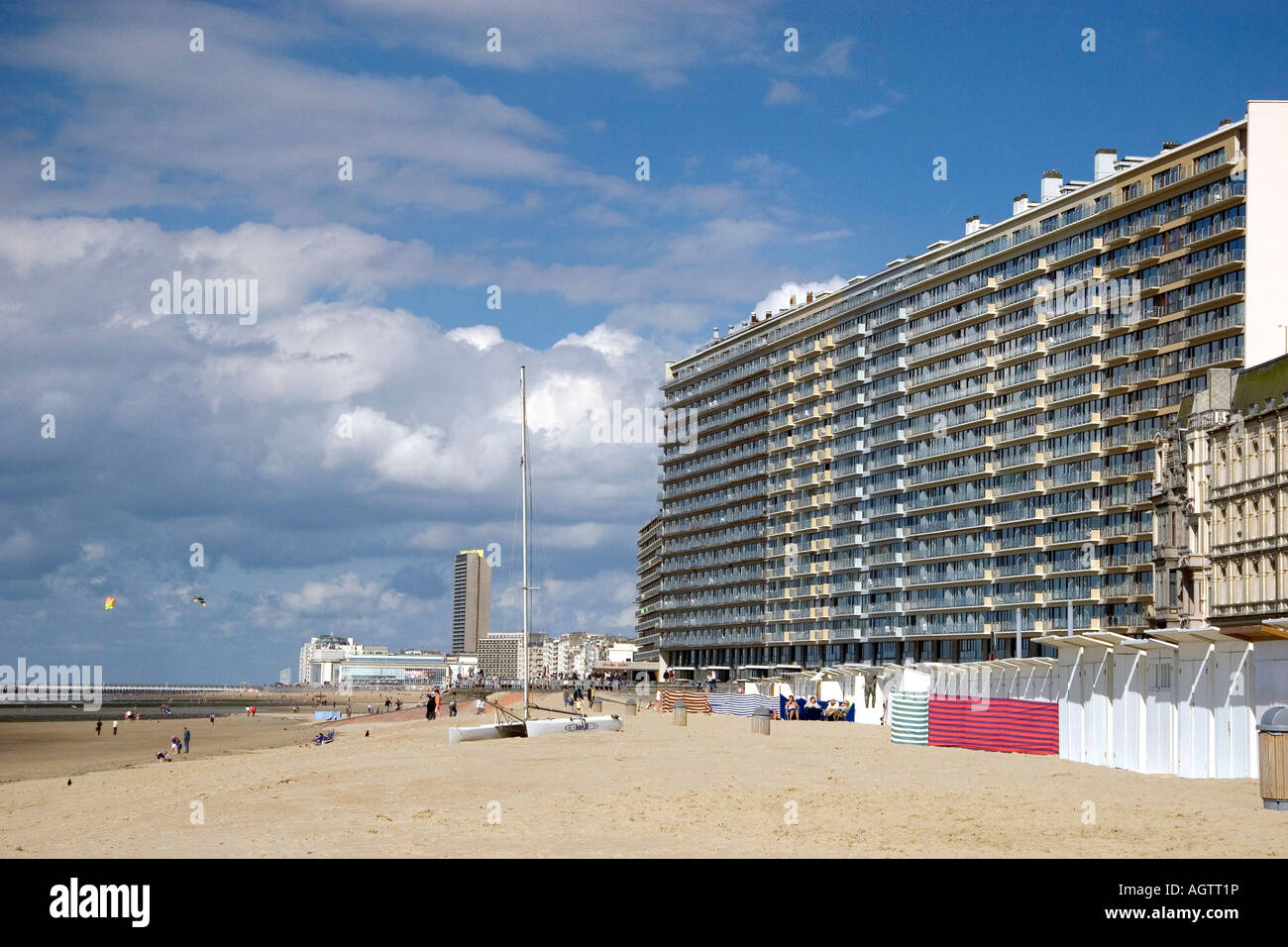 Appartement sur la plage à Hannut dans la province de Flandre occidentale Belgique Banque D'Images