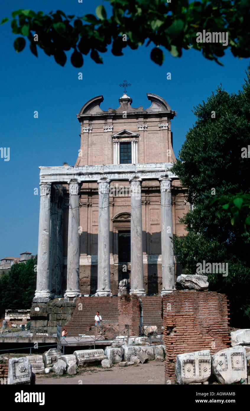 Forum Romanum / Titusbogen Banque D'Images