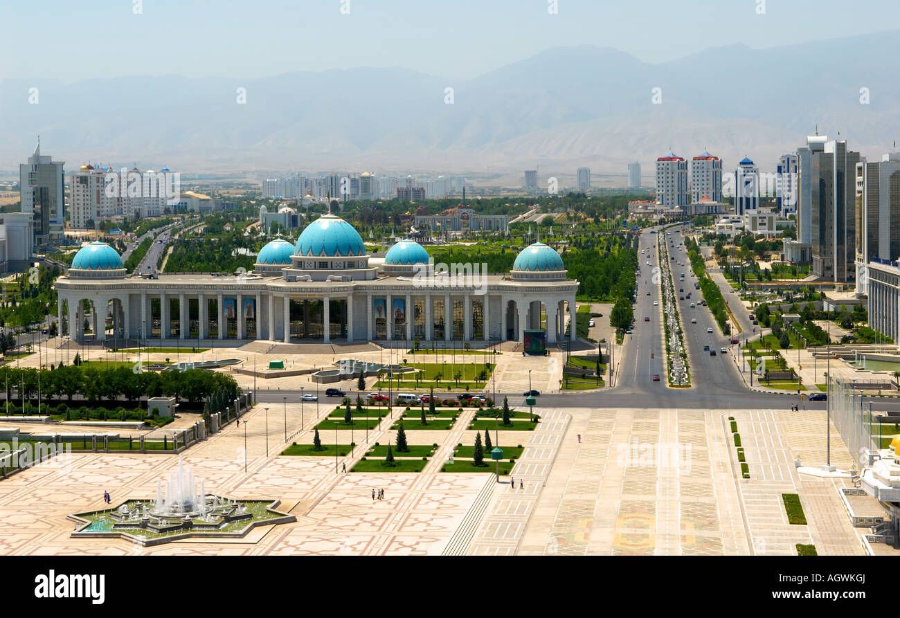 President palace. D'Achgabat. Le Turkménistan. Banque D'Images