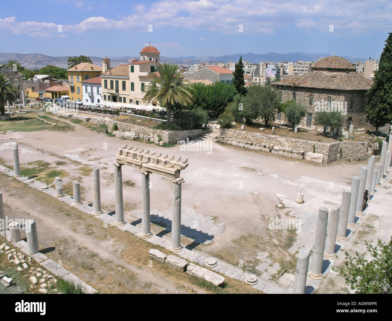 Agora romaine d'Athènes Grèce Banque D'Images