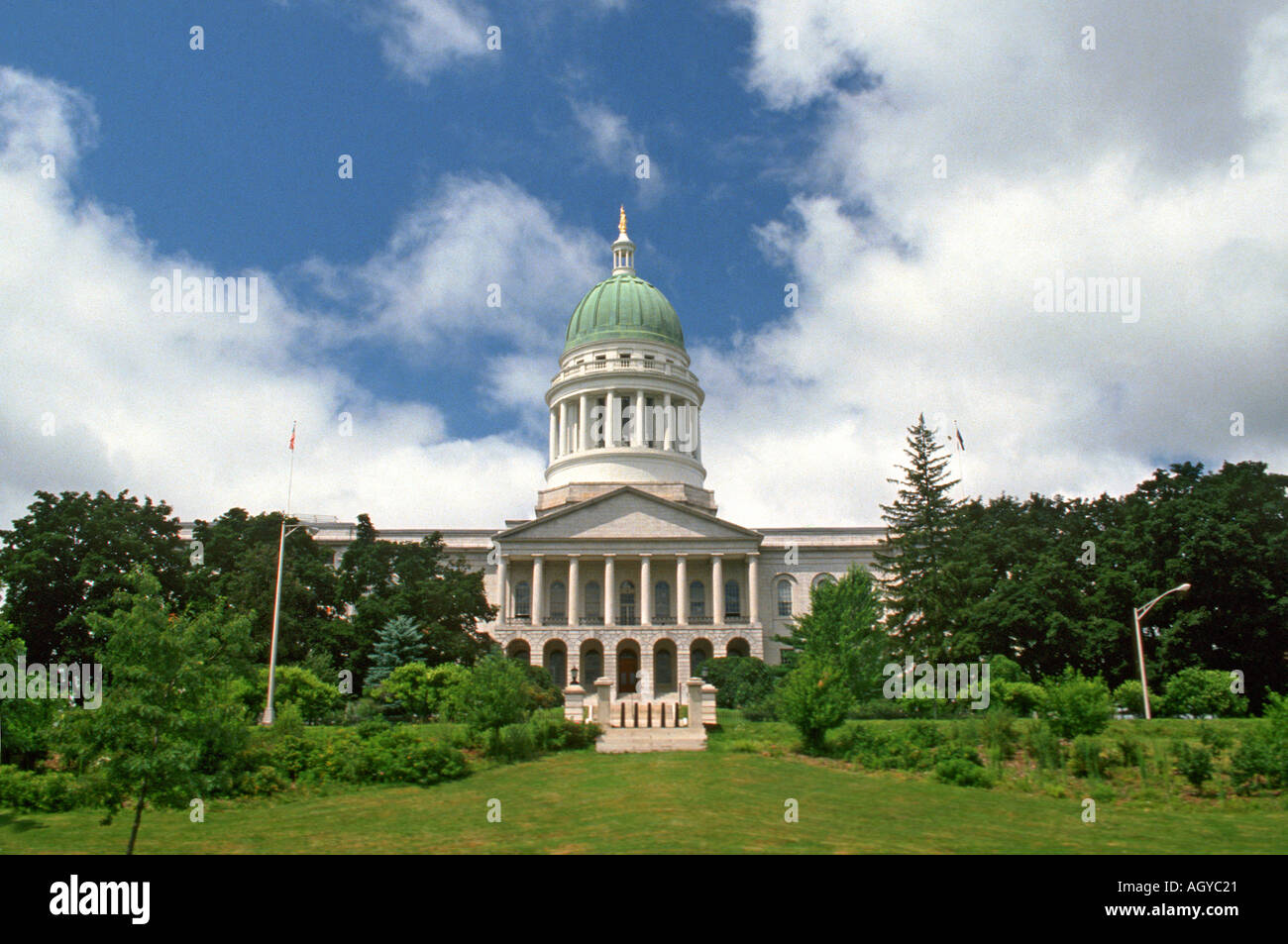 Augusta Maine State Capitol Building Banque D'Images