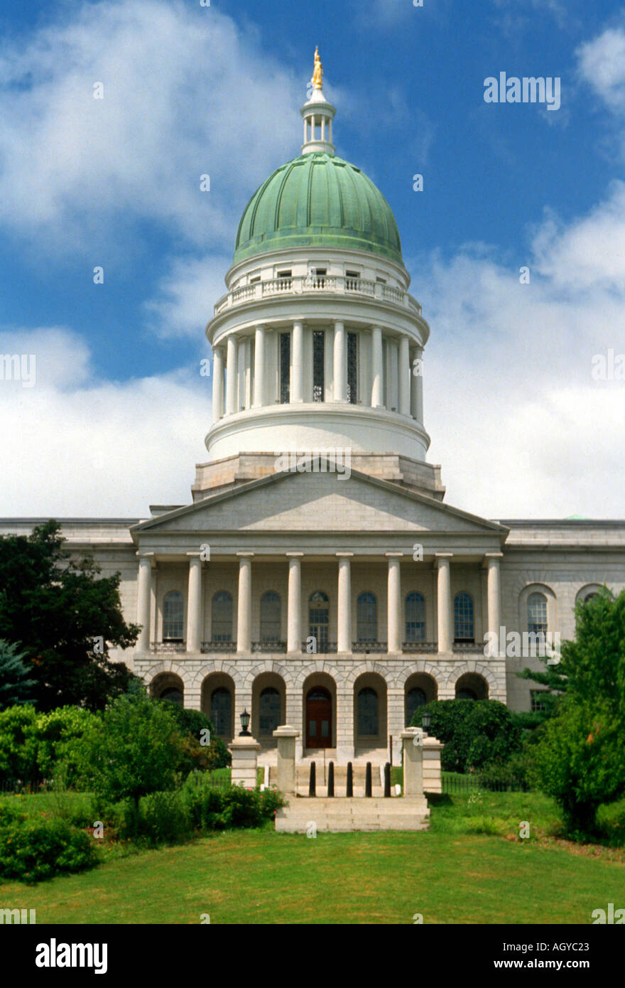 Augusta Maine State Capitol Building Banque D'Images