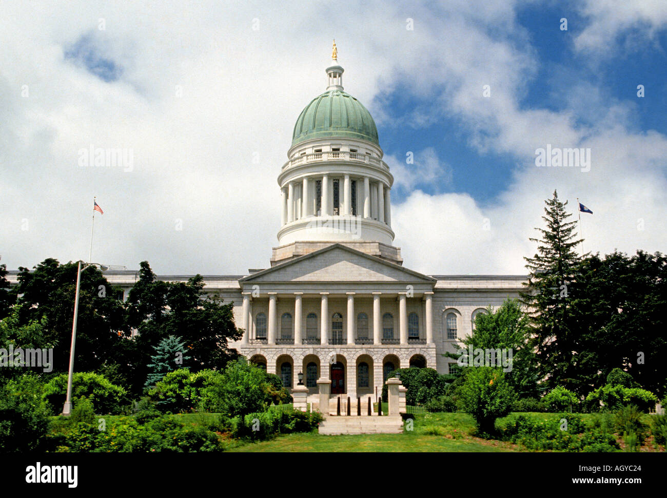 Augusta Maine State Capitol Building Banque D'Images