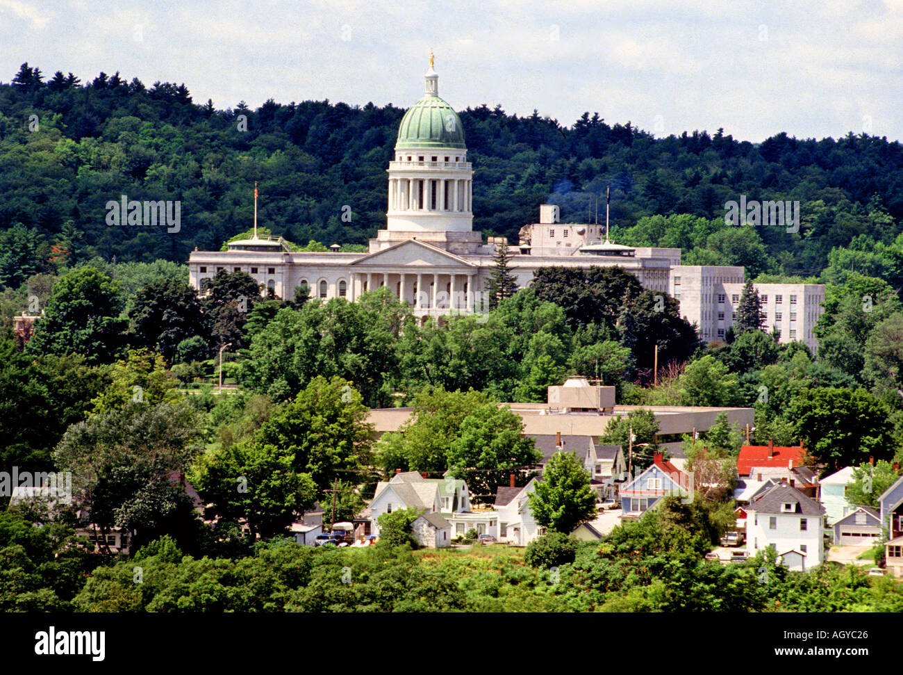 Augusta Maine State Capitol Building Banque D'Images