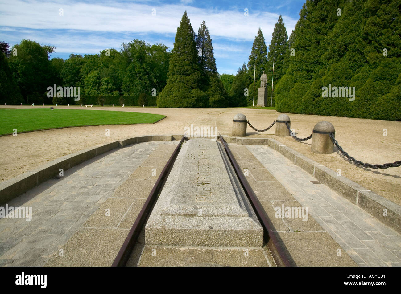 France - clairière de l'Armistice à Rethonde en forêt de Compiègne Banque D'Images