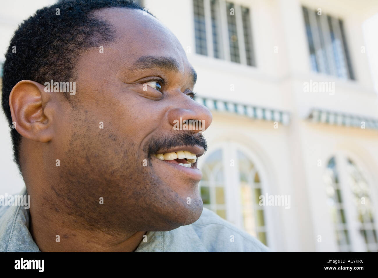 Close up of African American man Banque D'Images