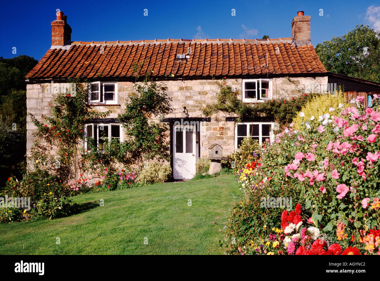 Rievaulx Cottage, Yorkshire, Angleterre, Royaume-Uni Banque D'Images