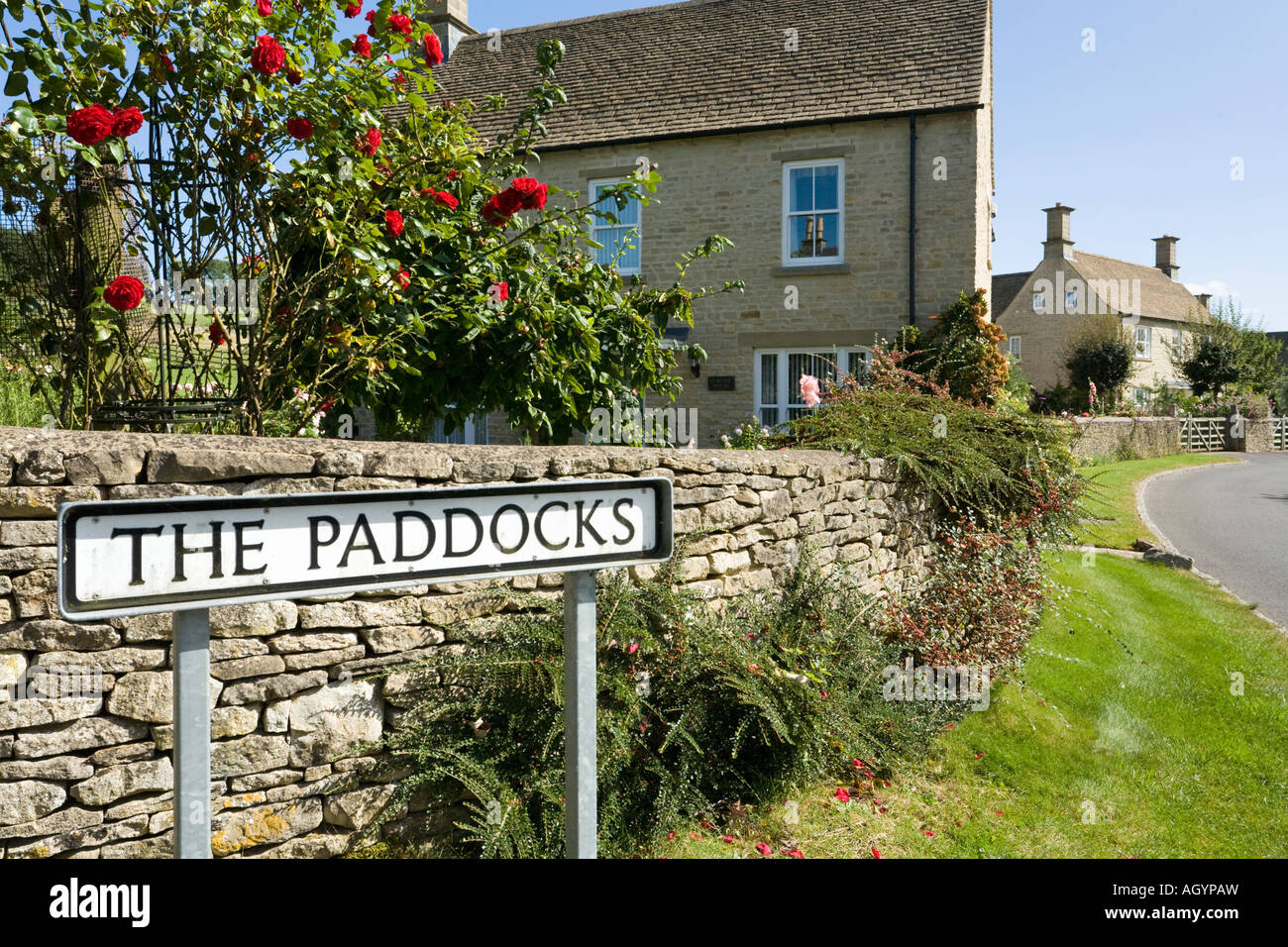 Soit le développement du logement dans le village de Cotswold Baunton, Gloucestershire Banque D'Images