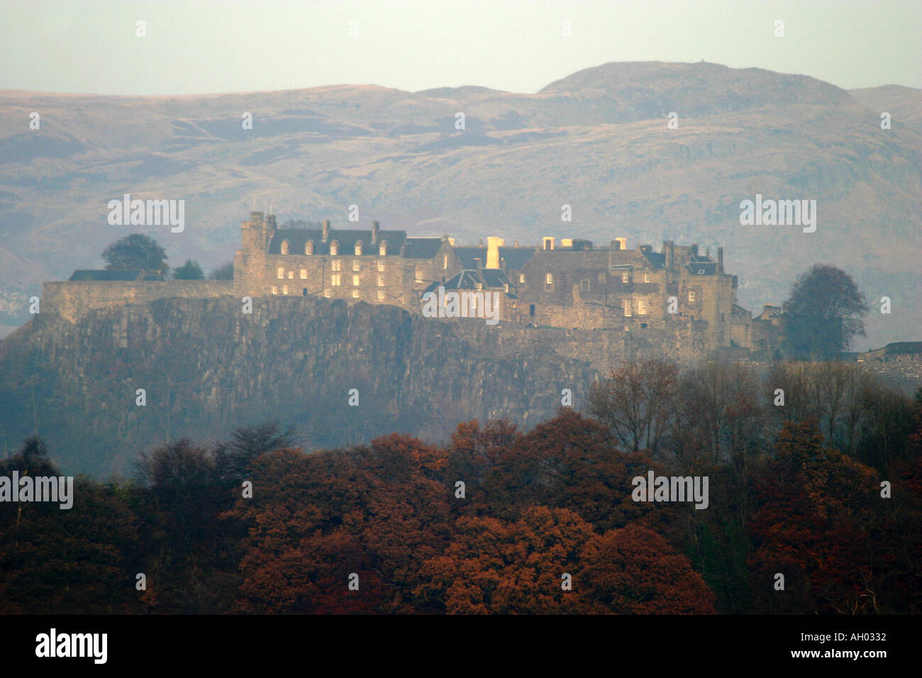 Château de Stirling historique et de la vieille ville, à l'Écosse Banque D'Images