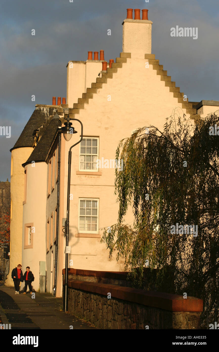 Maison historique dans la rue St John s vieille ville de Stirling en Écosse Banque D'Images