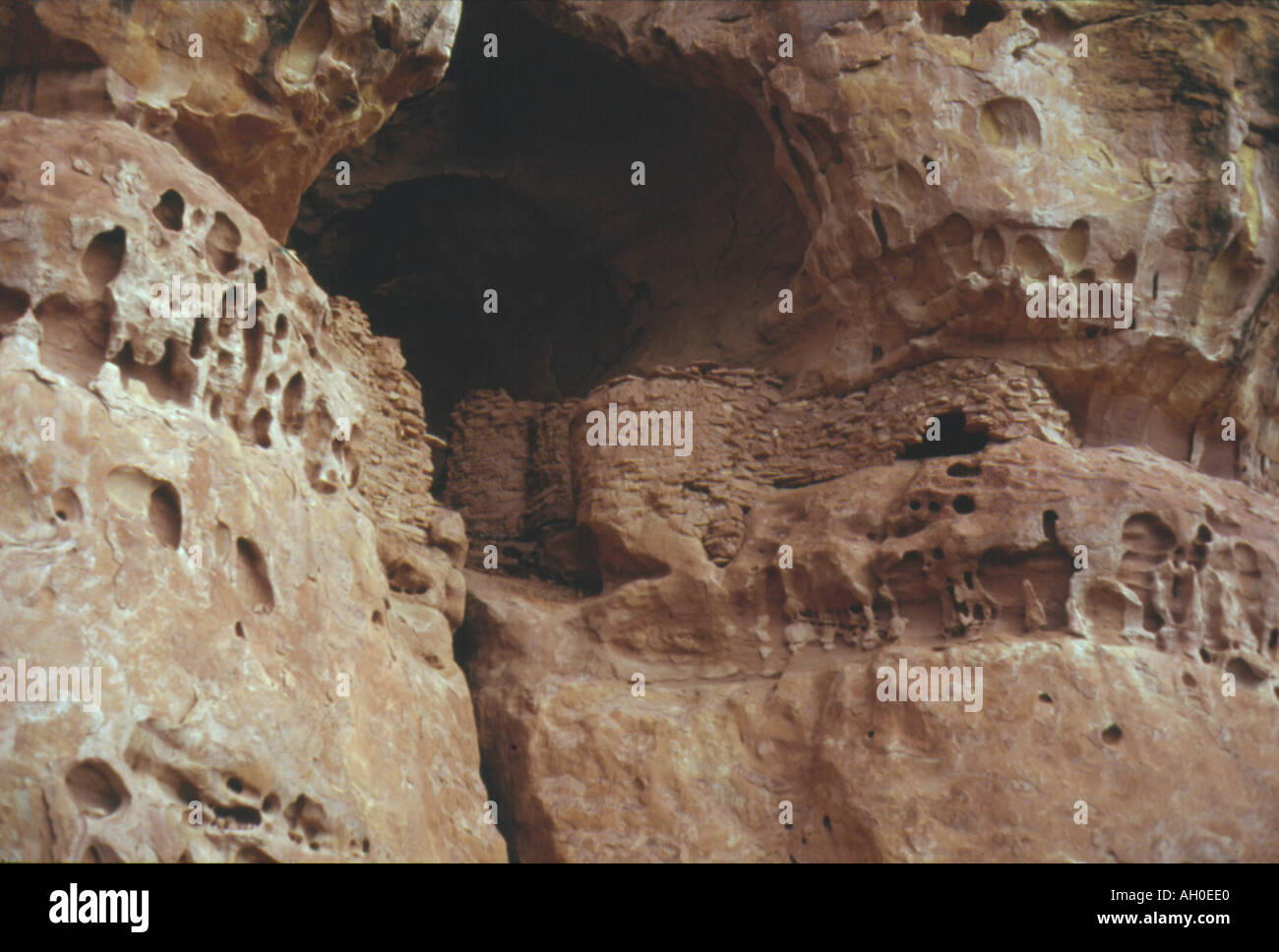 Grotte de sel ruine Creek Canyon 4 coins salon Utah Banque D'Images