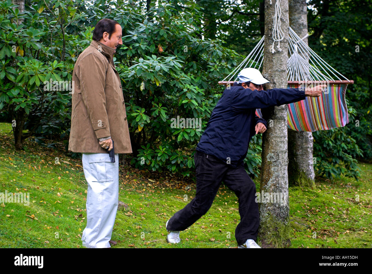 M. Bhatti sur Chutti Tournage Bollywood dans Cumbria avec Anupam Kher & Bhairavi Goswami LE PARC NATIONAL DE LAKE DISTRICT Banque D'Images