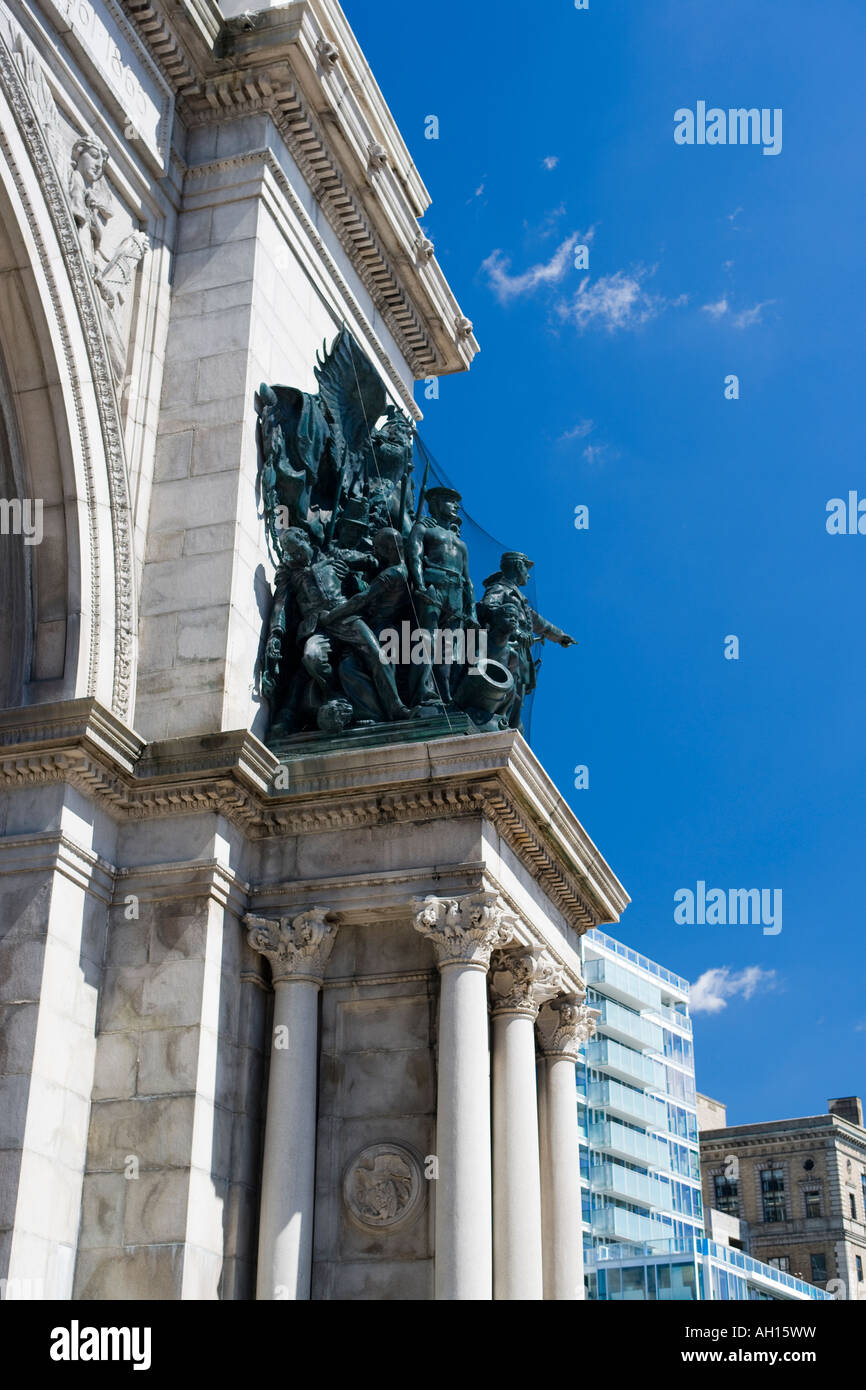 Soldats et marins du passage (©JOHN H DUNCAN 1882) GRAND ARMY PLAZA BROOKLYN NEW YORK USA Banque D'Images