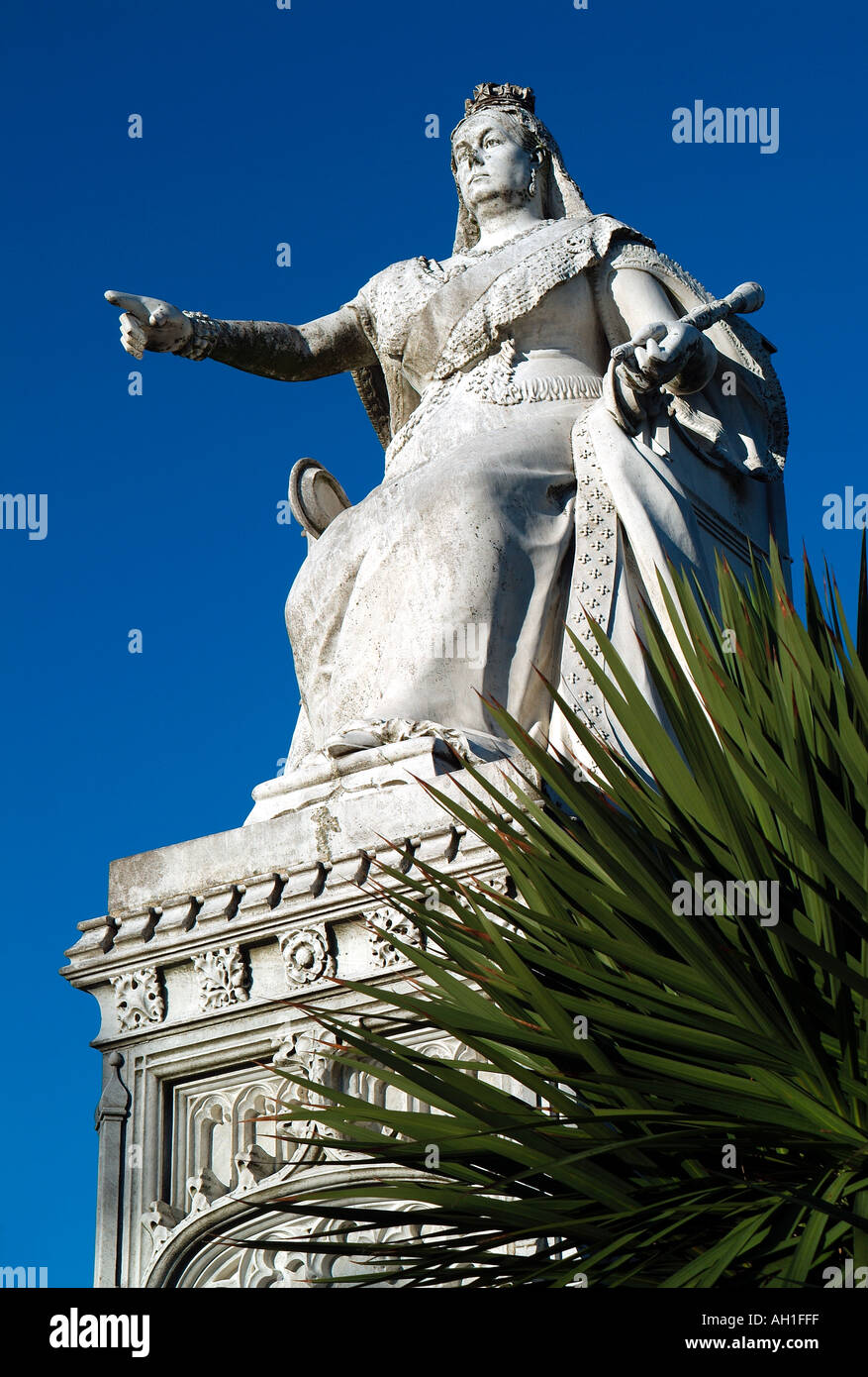 Statue de la reine Victoria à Southend, Essex, Angleterre Banque D'Images