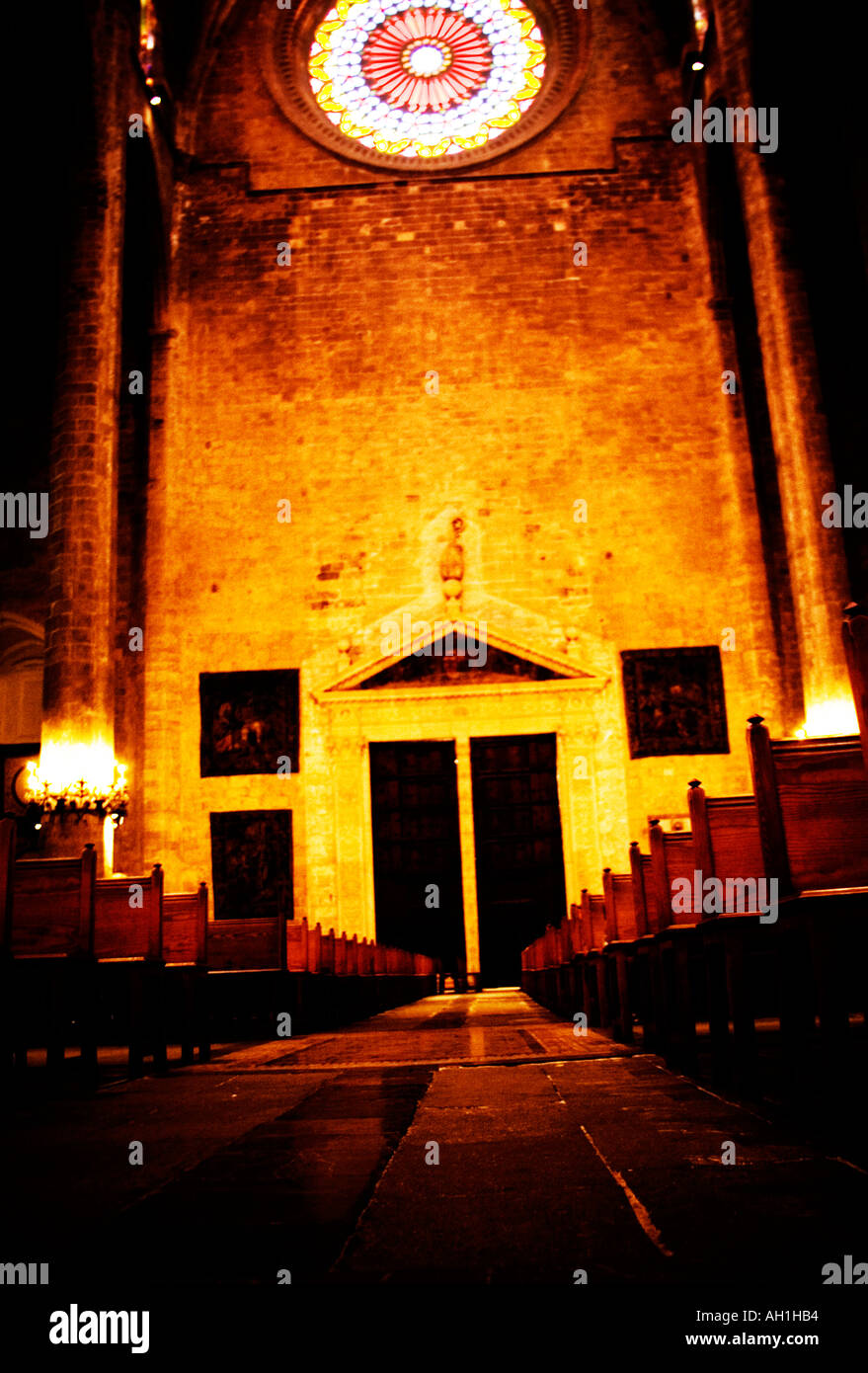La cathédrale de Palma de Majorque Espagne Banque D'Images