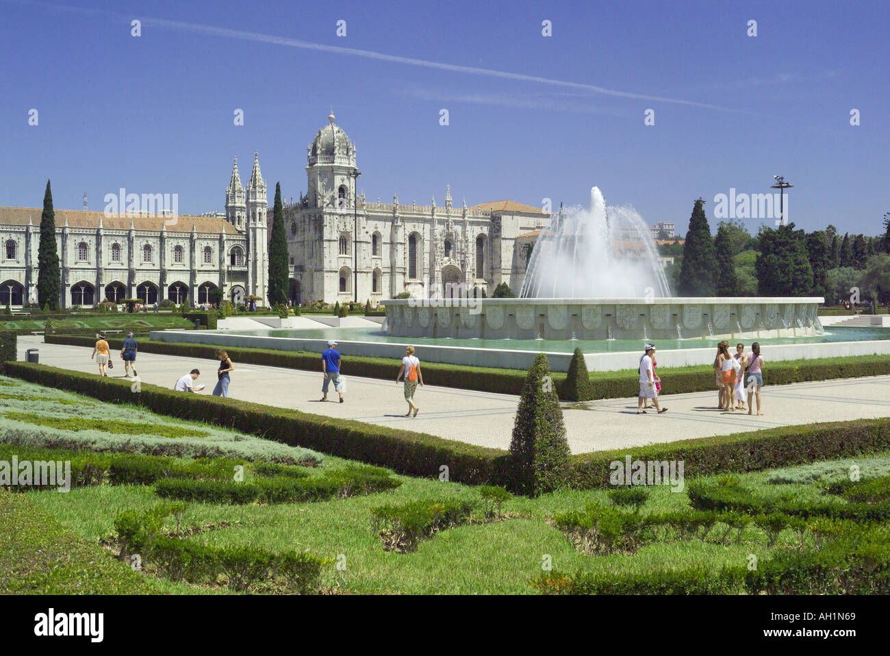 Portugal Lisbonne, le monastère de Jeronimos Banque D'Images