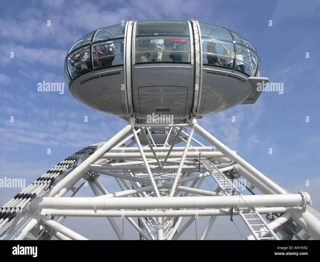 London Eye Capsule Banque D'Images