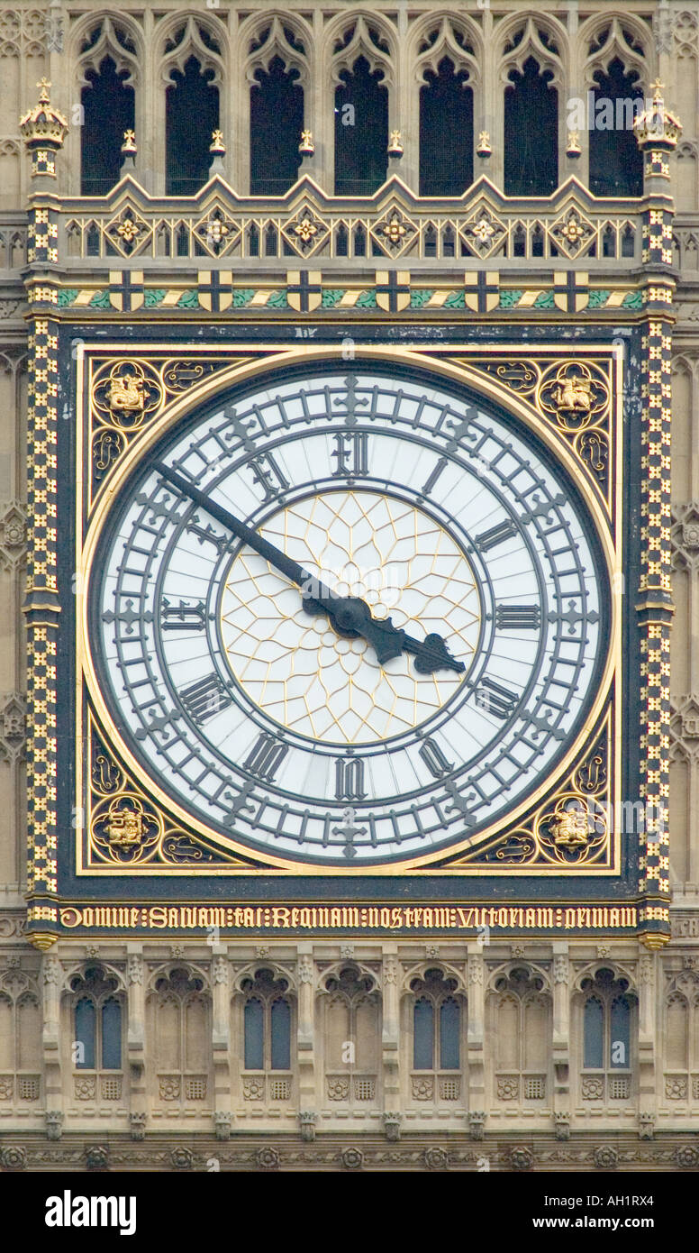 Close up of big ben clock tower à Londres Banque D'Images