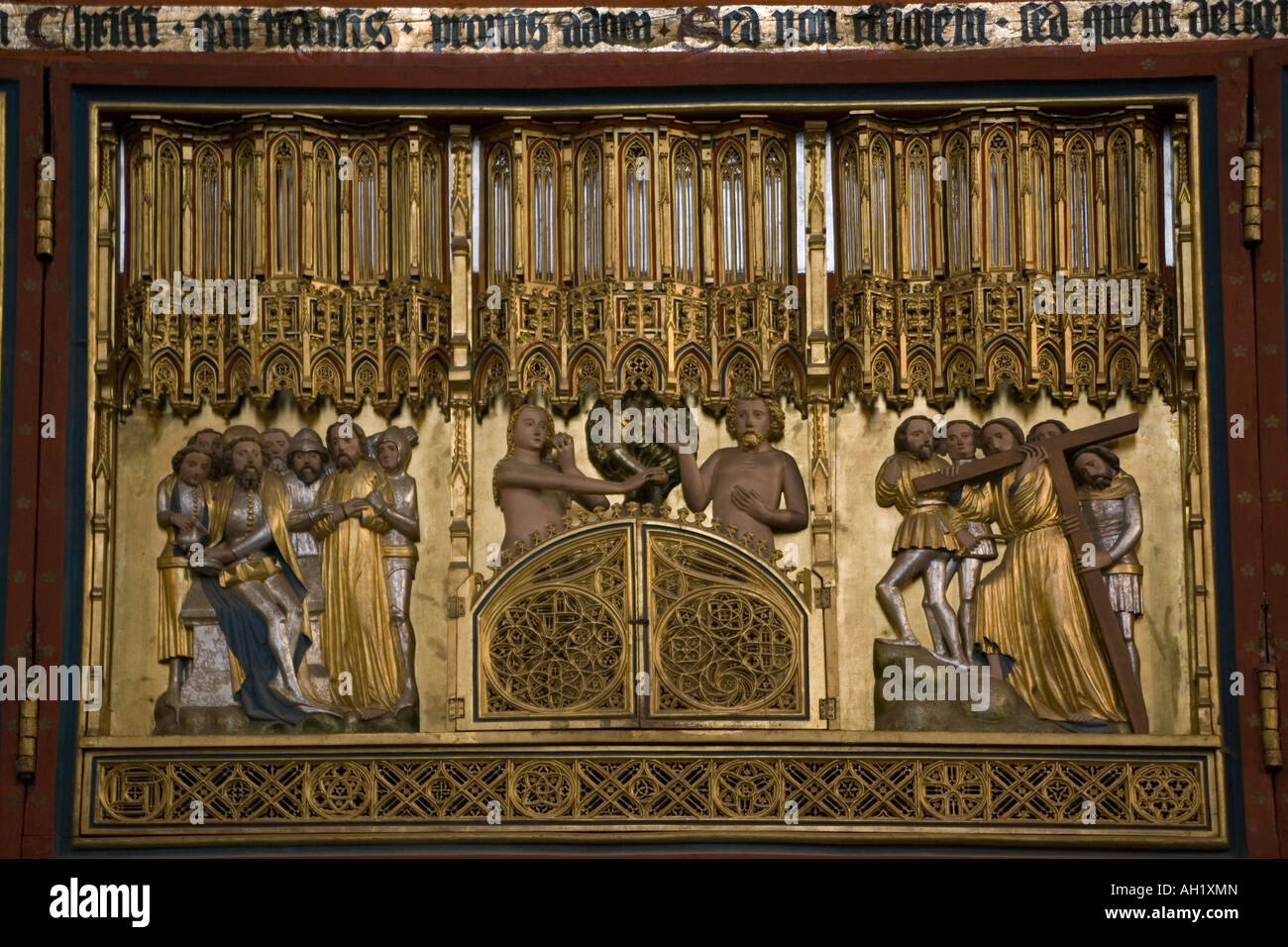 Allemagne Bad Doberan autel sculpté de Munster Banque D'Images