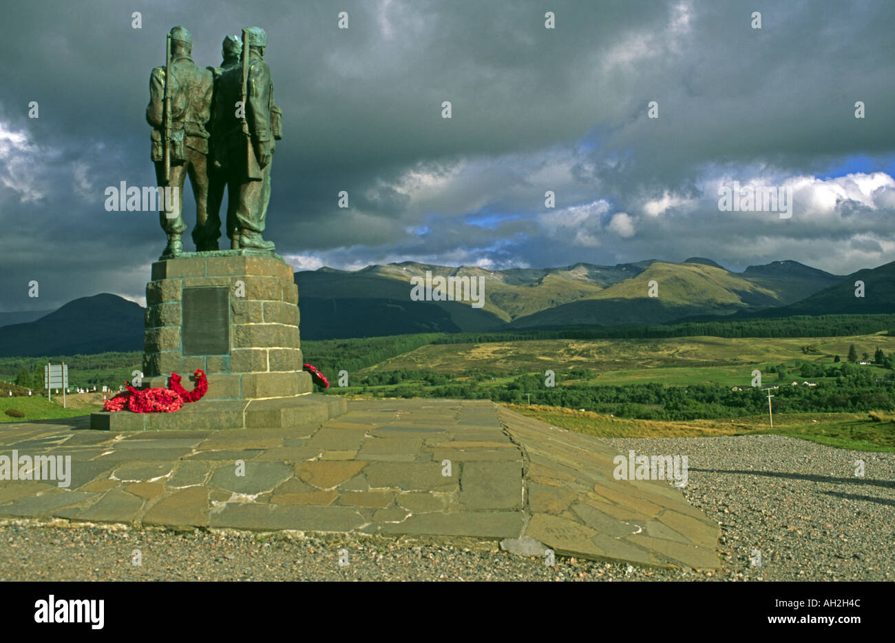 Monument commémoratif de guerre Commando près de Spean Bridge Banque D'Images